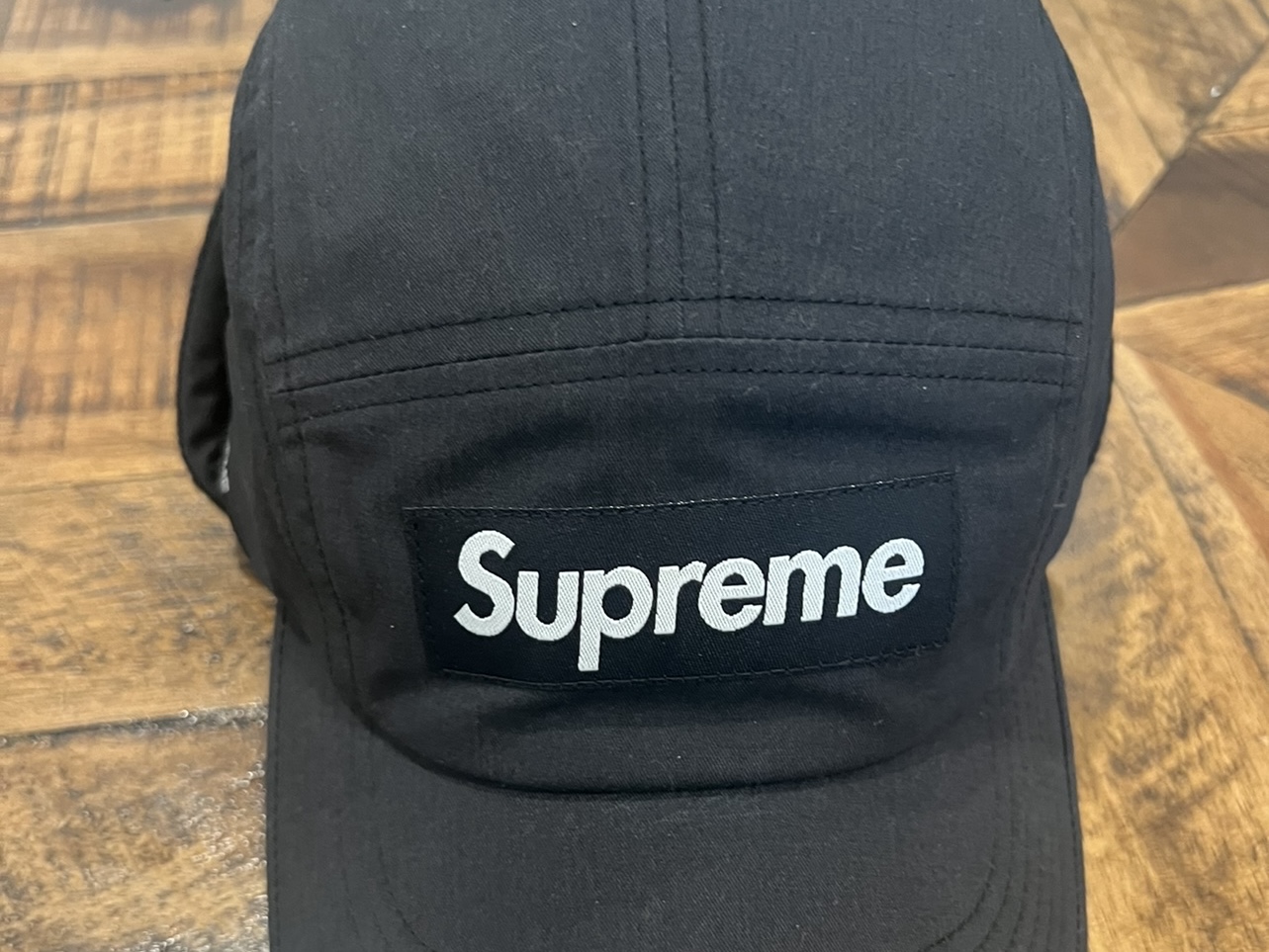 Supreme Packable Earflap Camp Cap Black - 22FW 착용 스타일 - 2