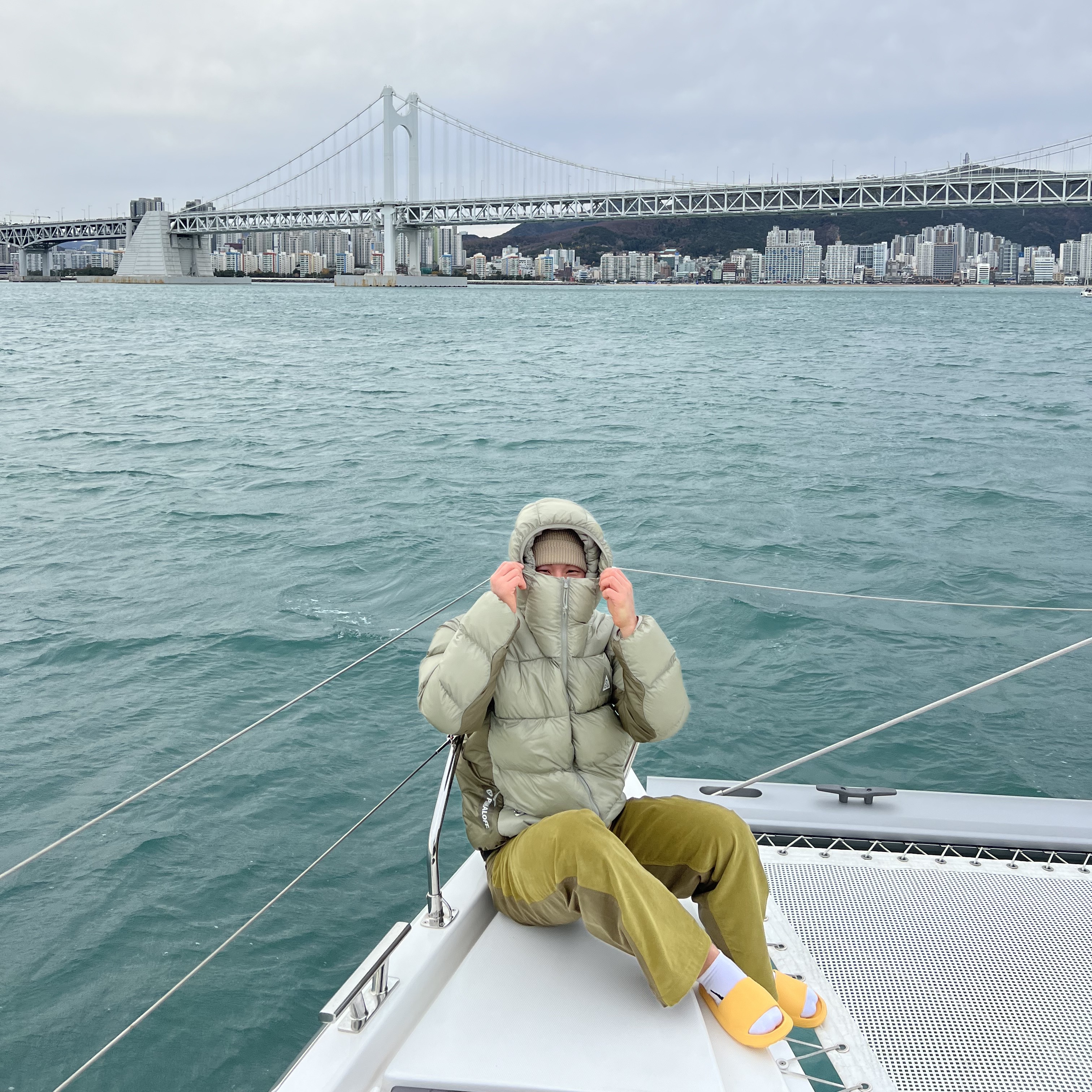 Nike ACG Therma-Fit ADV Lunar Lake Puffer Jacket Light Army - Asia 착용 스타일