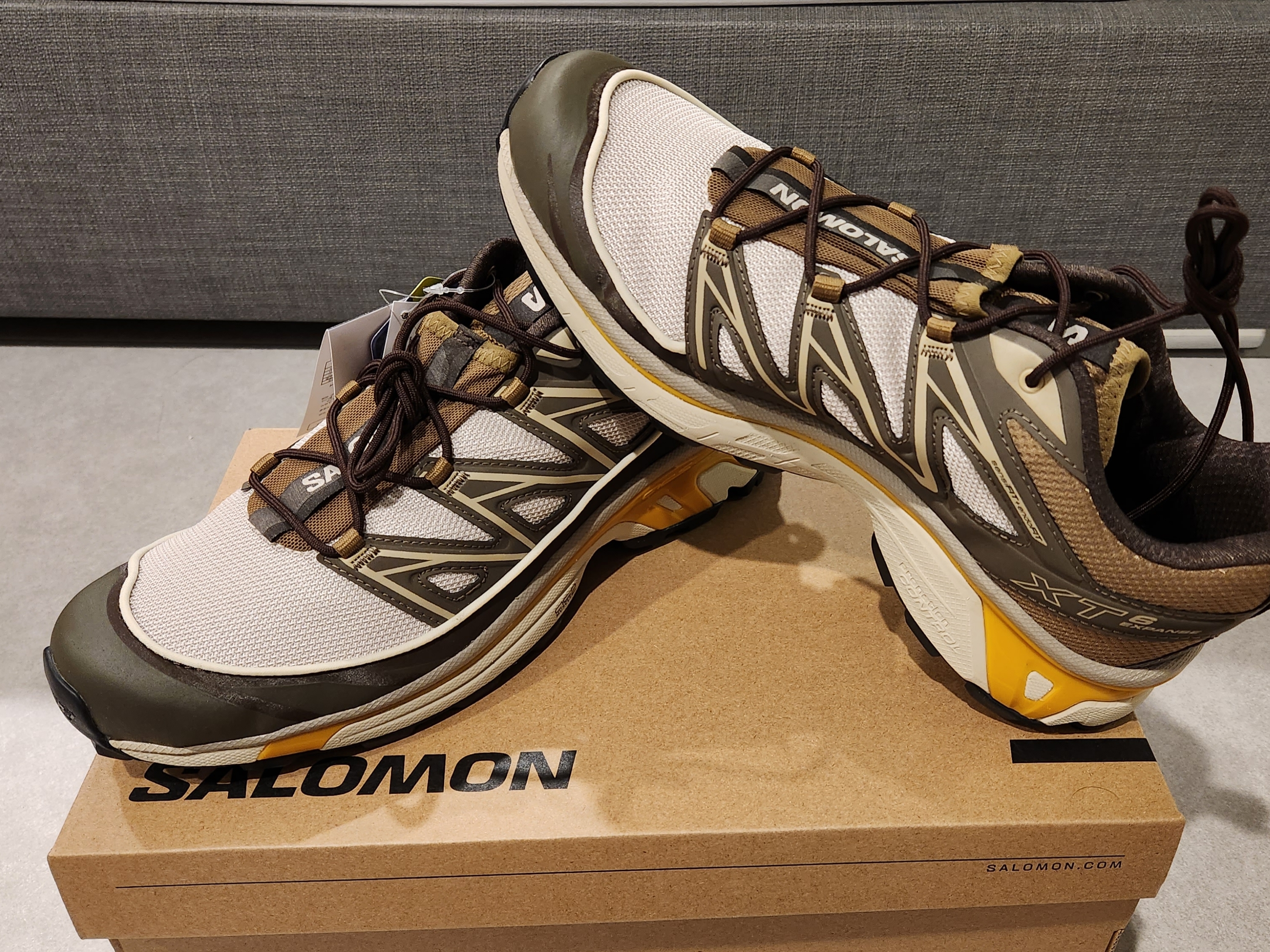 Salomon XT-6 Expanse Feather Grey 착용 스타일