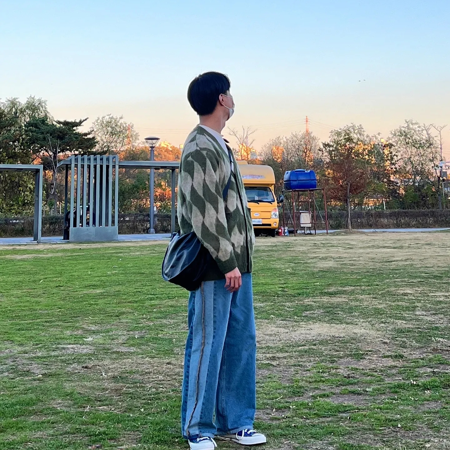 Converse Chuck 70 High Rush Blue 착용 스타일
