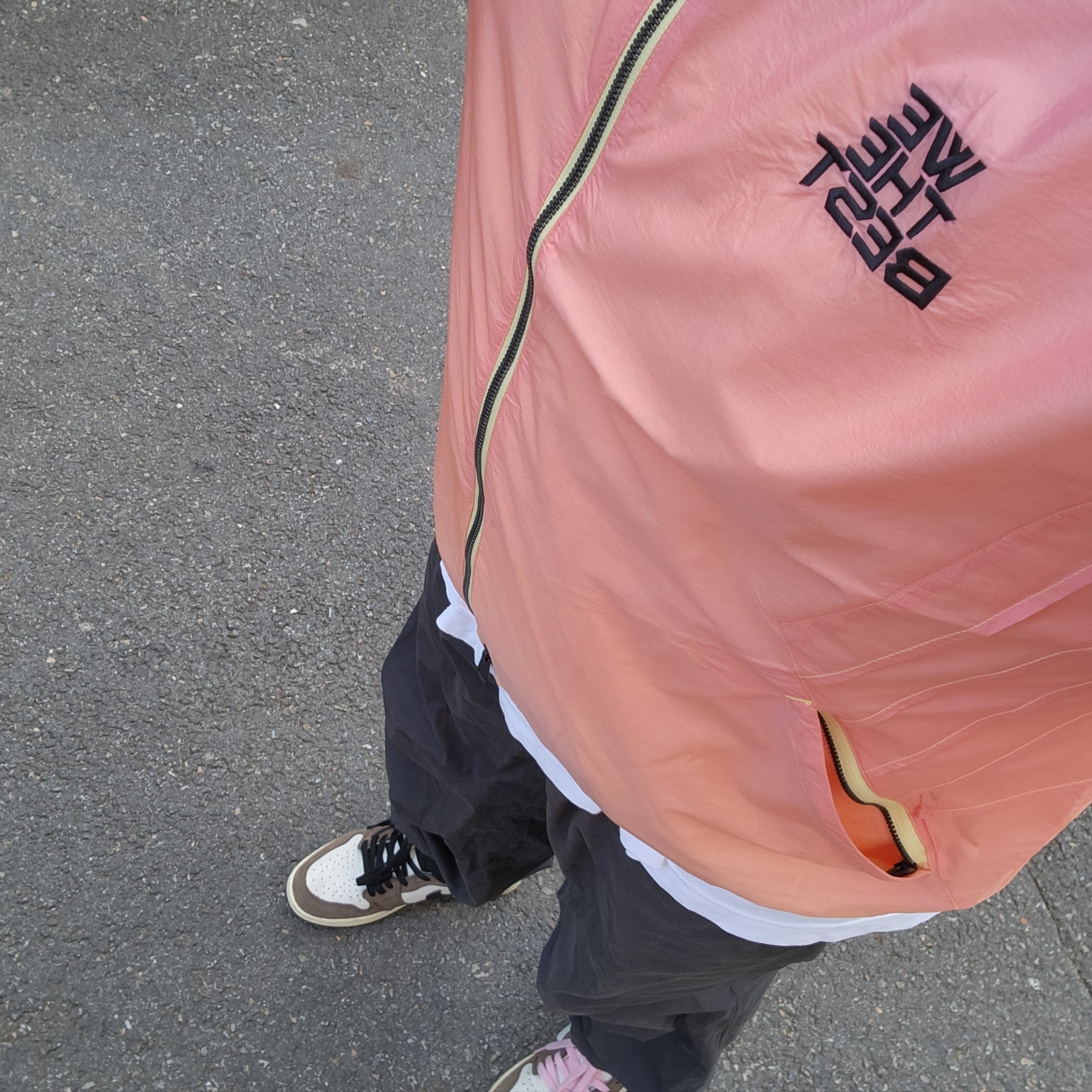 Jordan x DJ Khaled Jacket Bicycle Yellow - Asia, Stussy Nyco Over Trousers Washed Black 착용 스타일