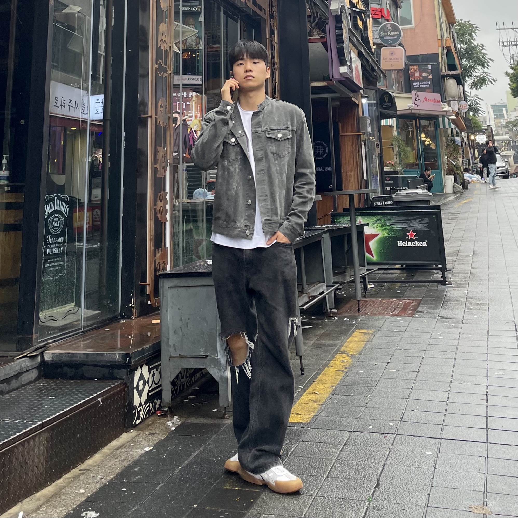 Puma Vaderon White 착용 스타일