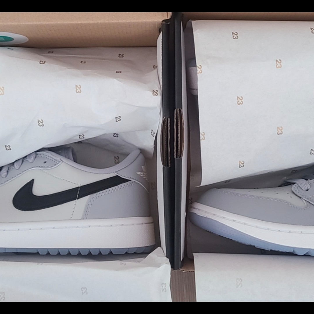 Jordan 1 Low Golf Wolf Grey 착용 스타일 - 1