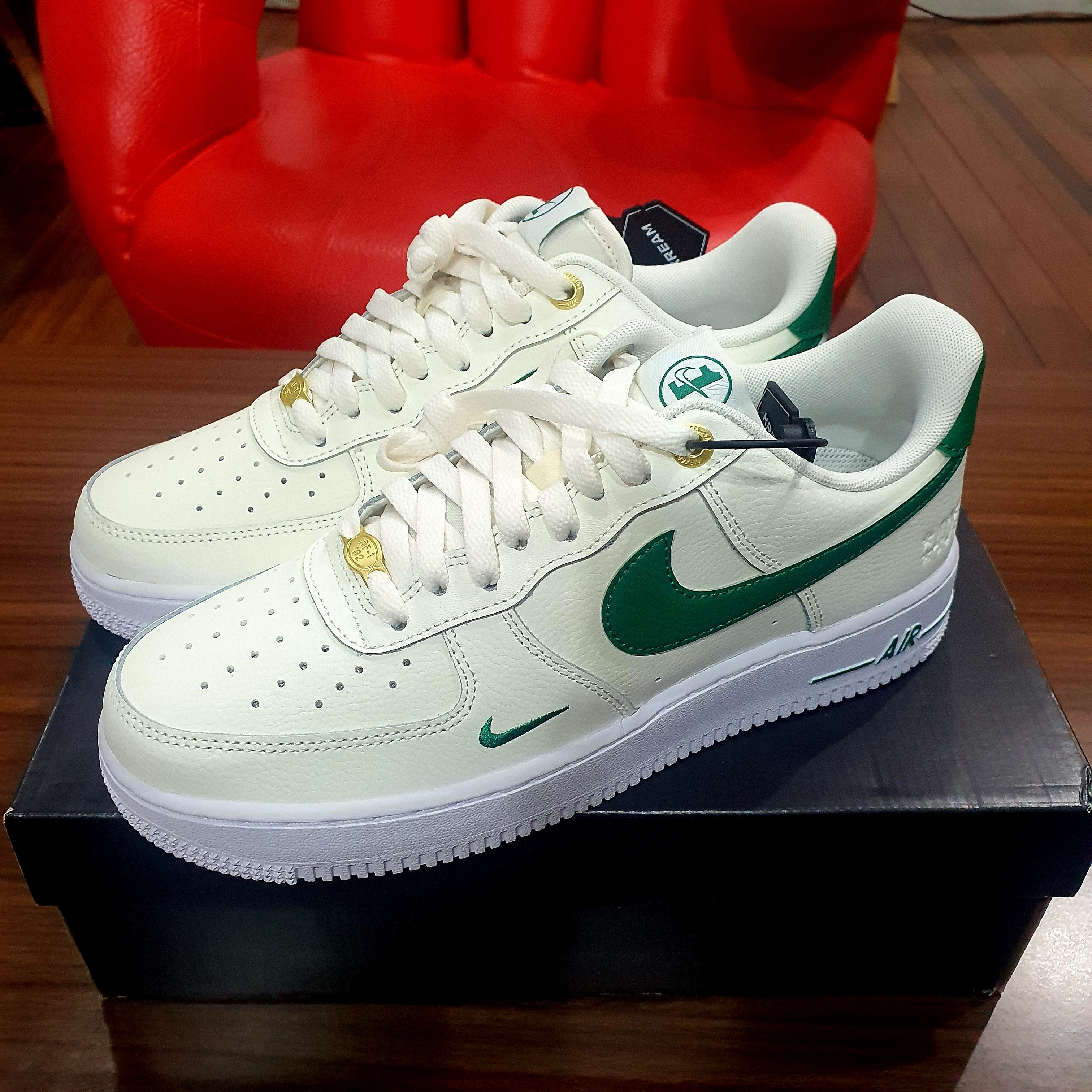 Nike Air Force 1 '07 LV8 40th Anniversary Join Forces Sail Malachite 착용 스타일