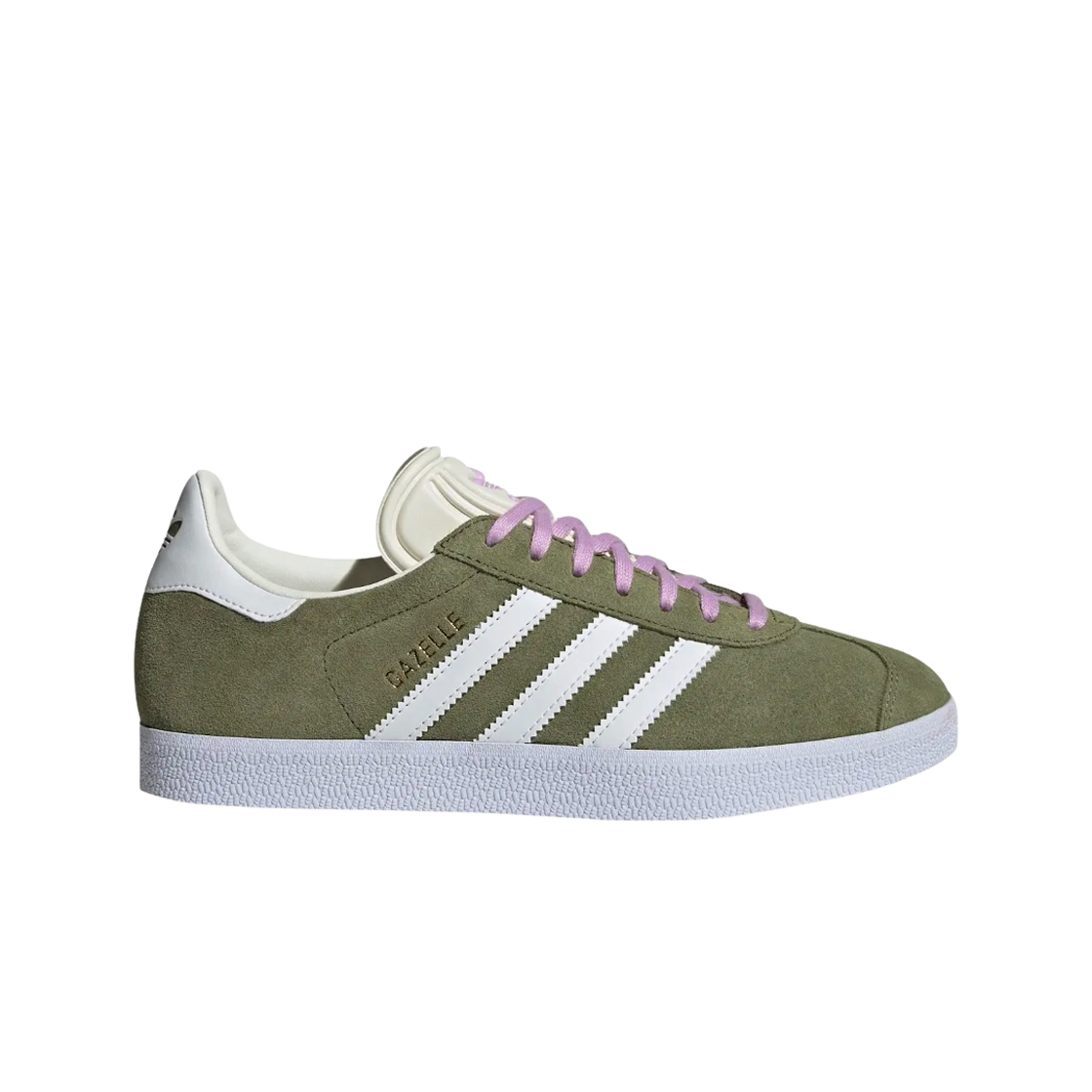 (W) 아디다스 가젤 포커스 올리브 클라우드 화이트((W) Adidas Gazelle Focus Olive Cloud White) - 1