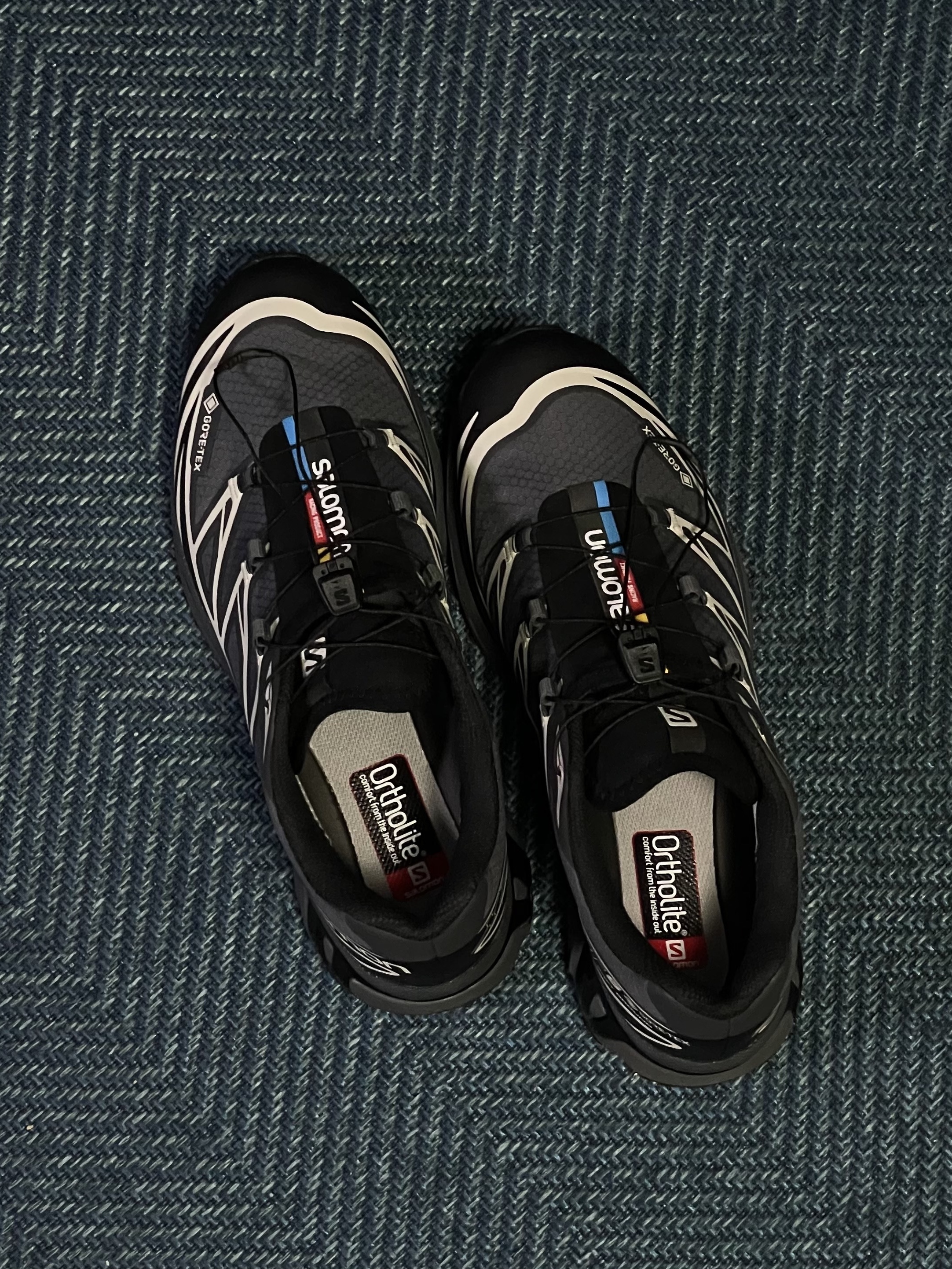 Salomon XT-6 Gore-Tex Black Ebony 착용 스타일 - 3