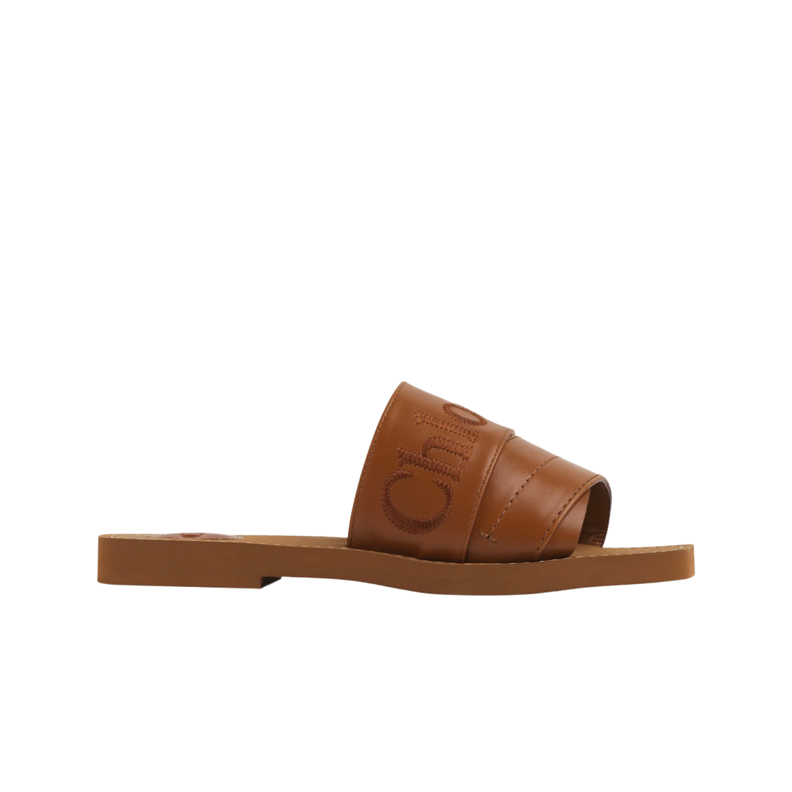 (W) 끌로에 우디 플랫 뮬 카라멜로((W) Chloe Woody Flat Mule Caramello)