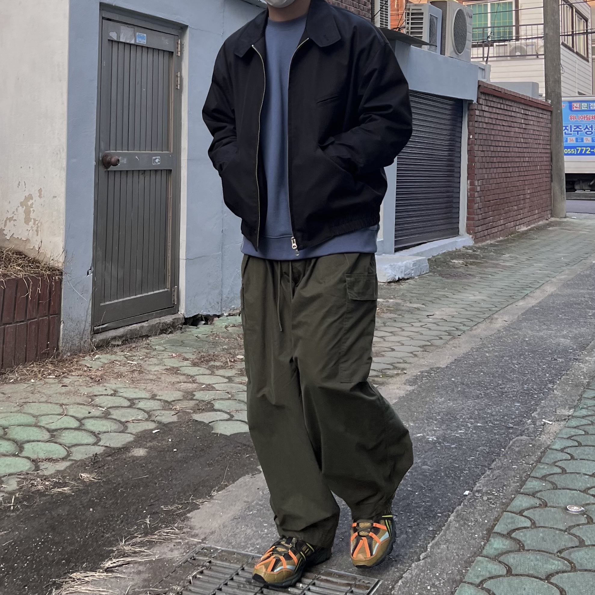 Asics x Andersson Bell Gel-Sonoma 15-50 Olive Oil Dark Brown 착용 스타일 - 1