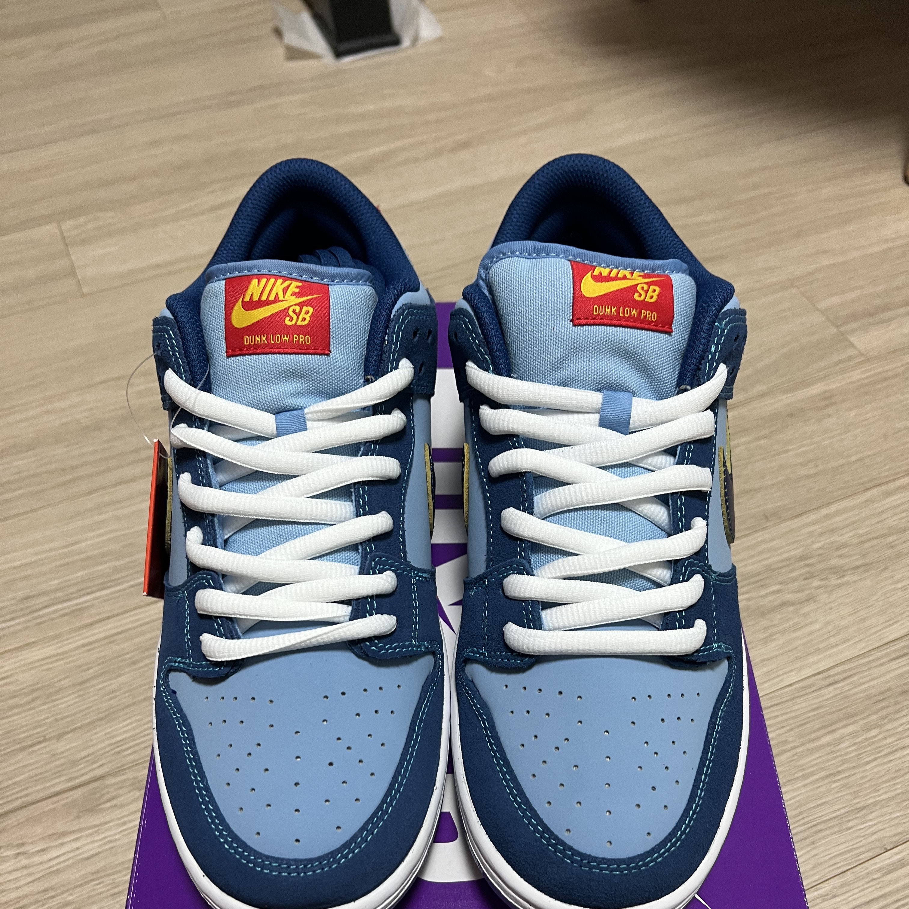 Nike x Why So Sad? SB Dunk Low Pro Coastal Blue 착용 스타일 - 2