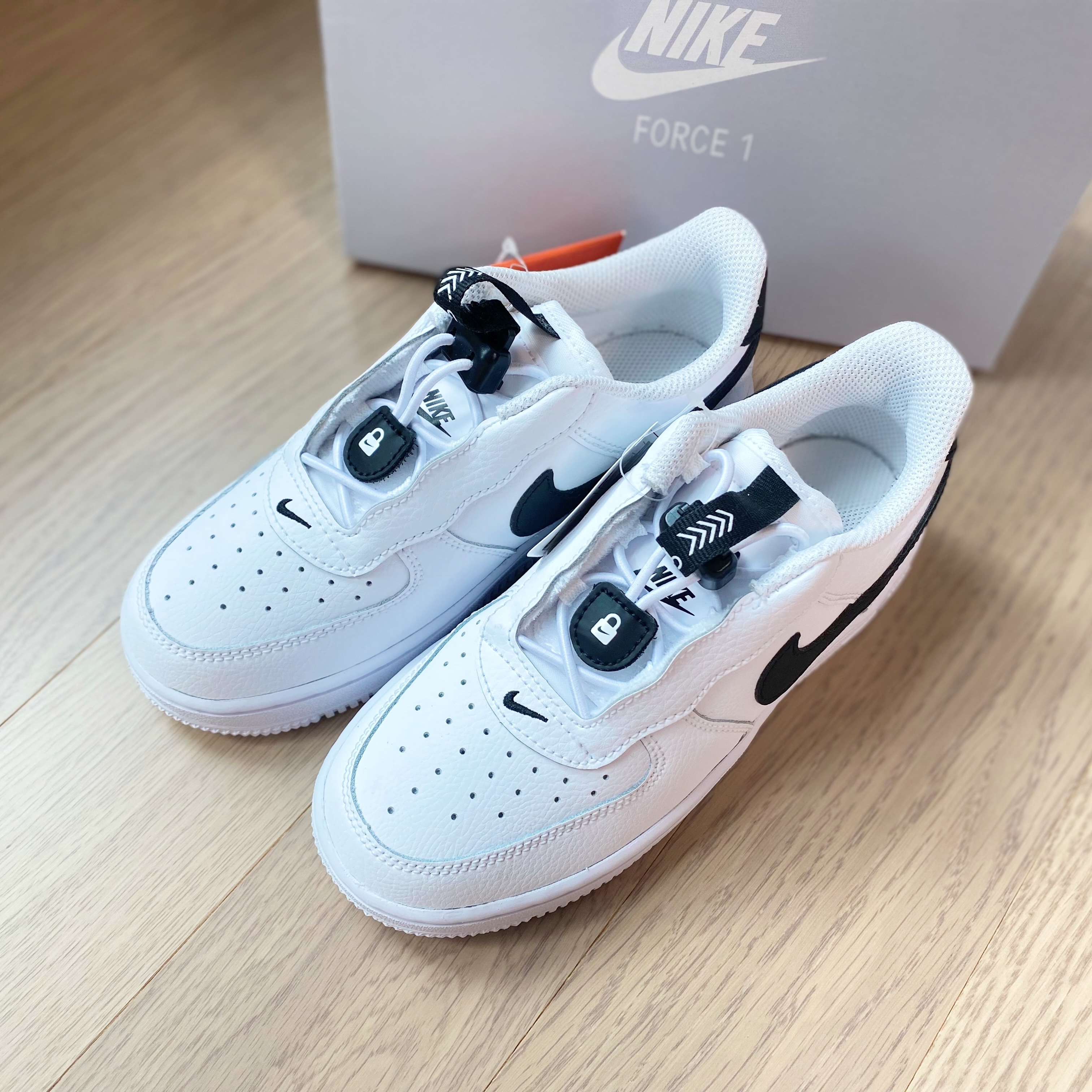 (PS) Nike Force 1 Toggle White Black 착용 스타일 - 5