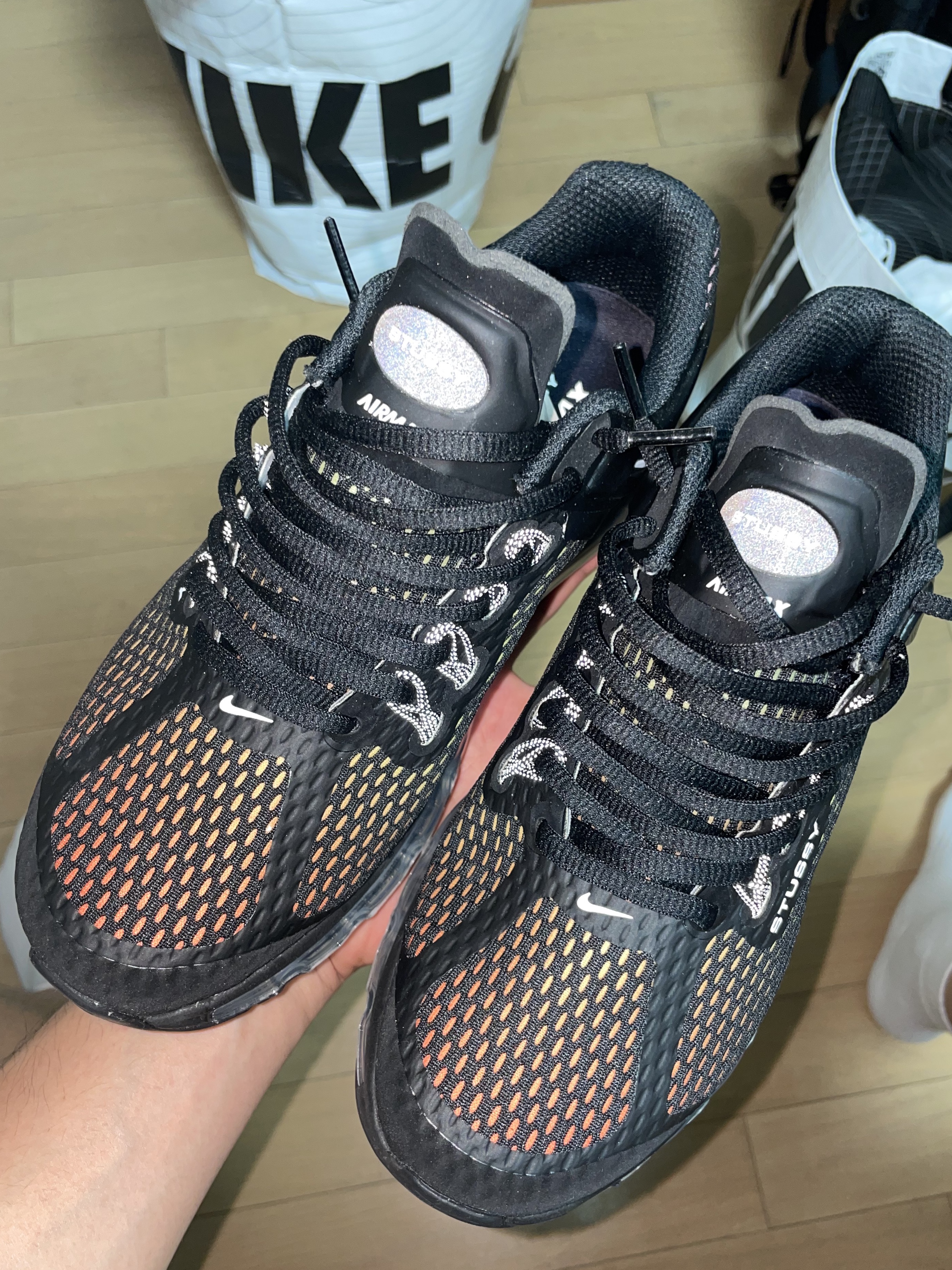 Nike x Stussy Air Max 2013 Black 착용 스타일 - 3