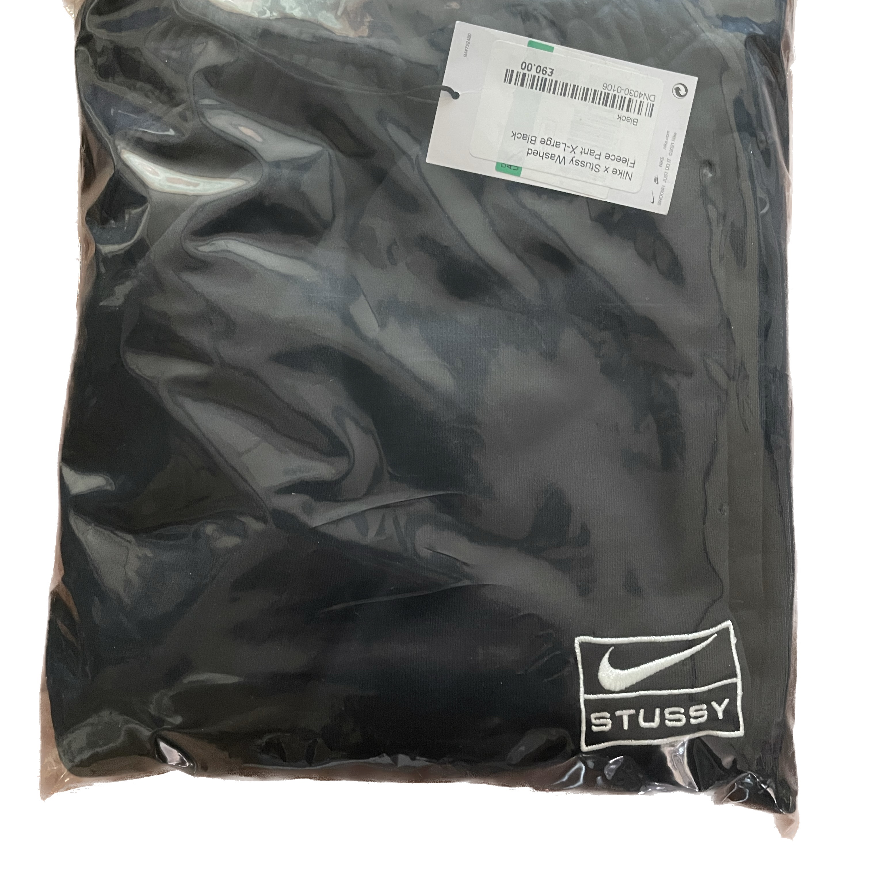 Nike x Stussy NRG RA Washed Fleece Pants Black (DN4030-010) 착용 스타일