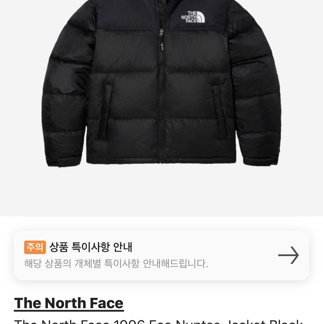 The North Face 1996 Eco Nuptse Jacket Black 착용 스타일
