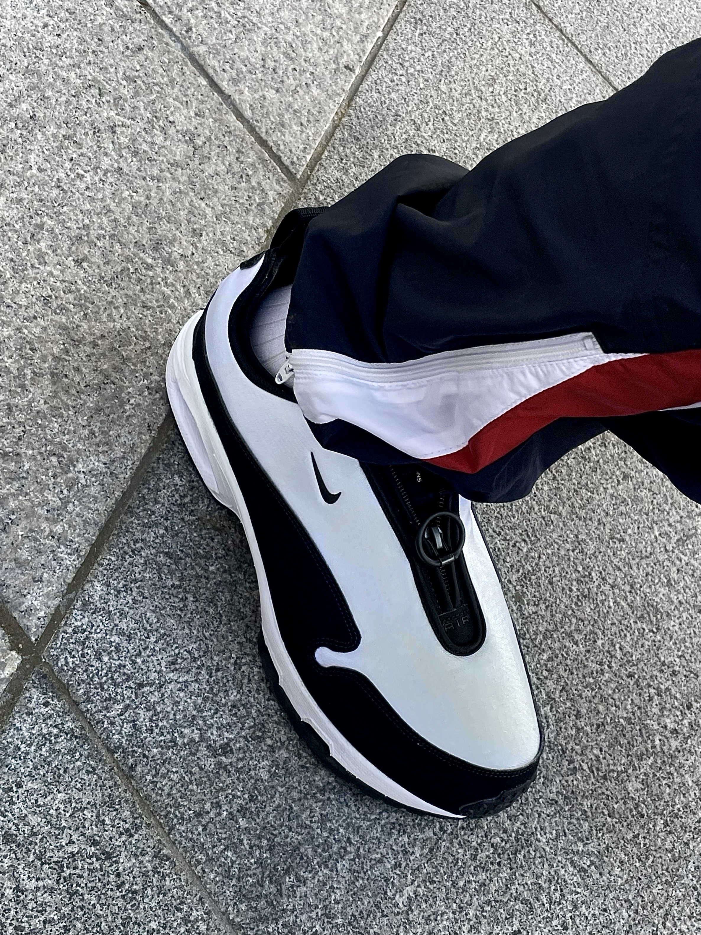 Nike x Comme des Garcons Homme Plus Air Max Sunder SP White Black 착용 스타일 - 3