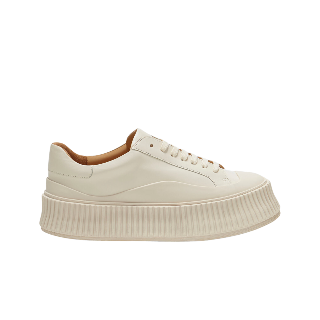 J15WS0002-P4833-102 (W) Jil Sander Leather Sneakers Neutral