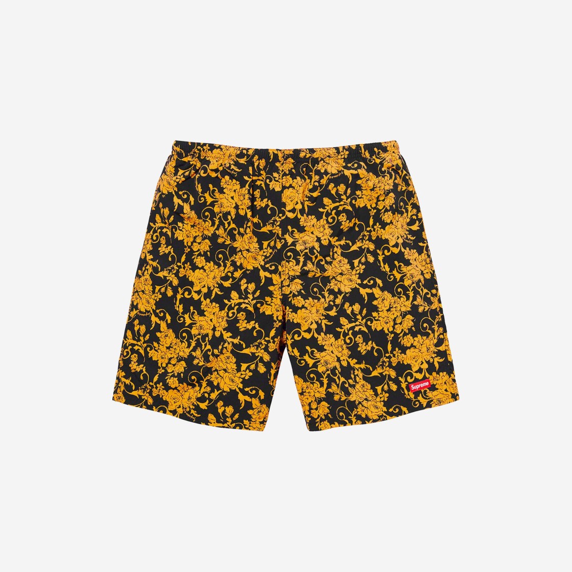 SS20 Supreme Nylon Water Shorts in Black Floral 