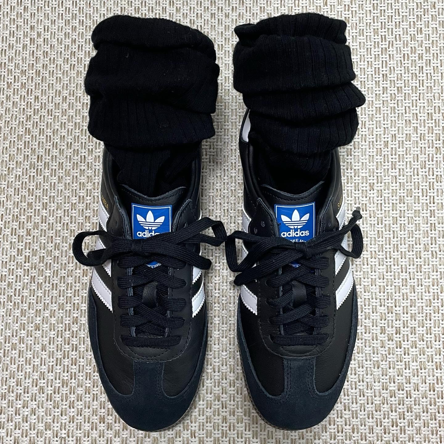 Adidas Samba OG Black White Gum 착용 스타일