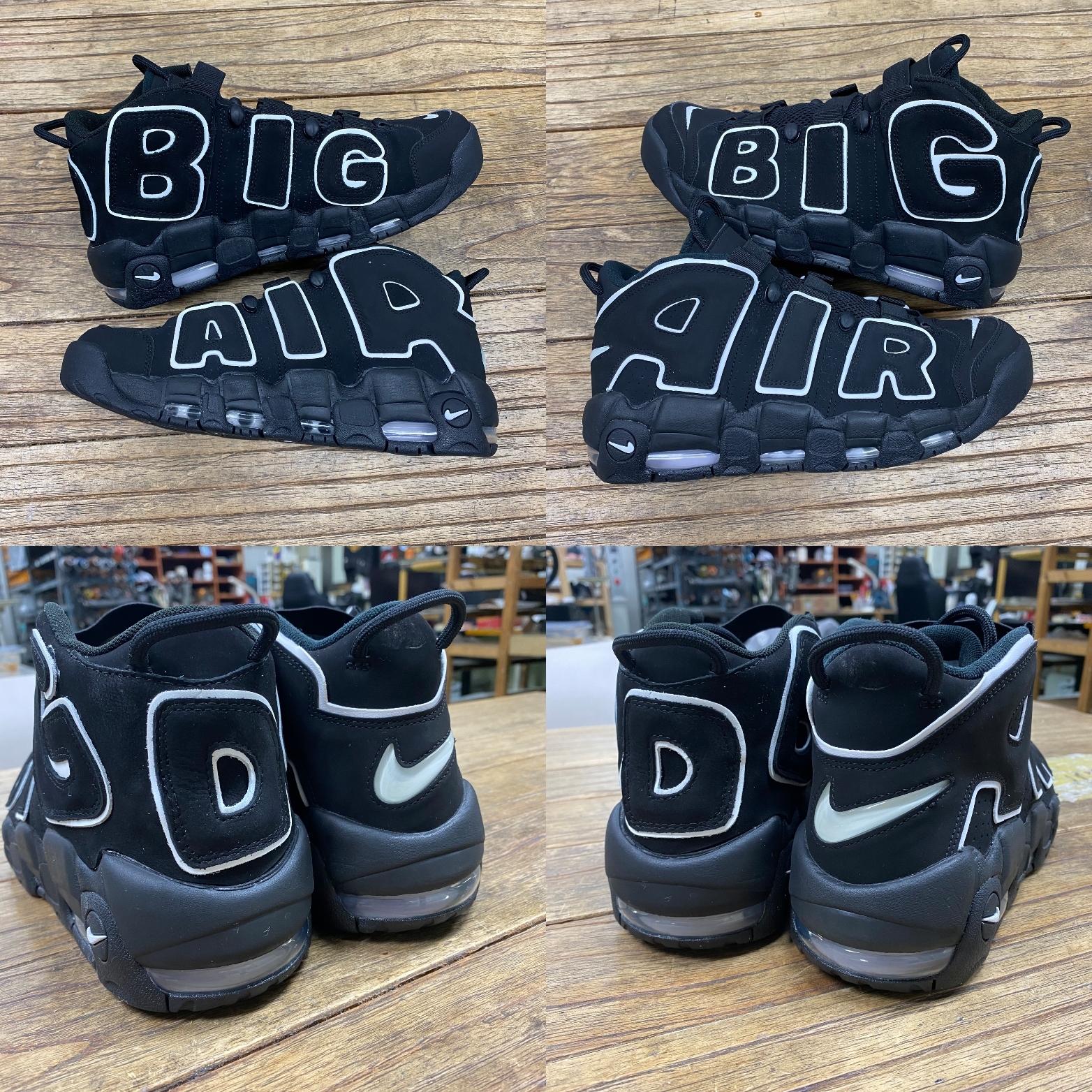 Nike Air More Uptempo Black White 2020 착용 스타일