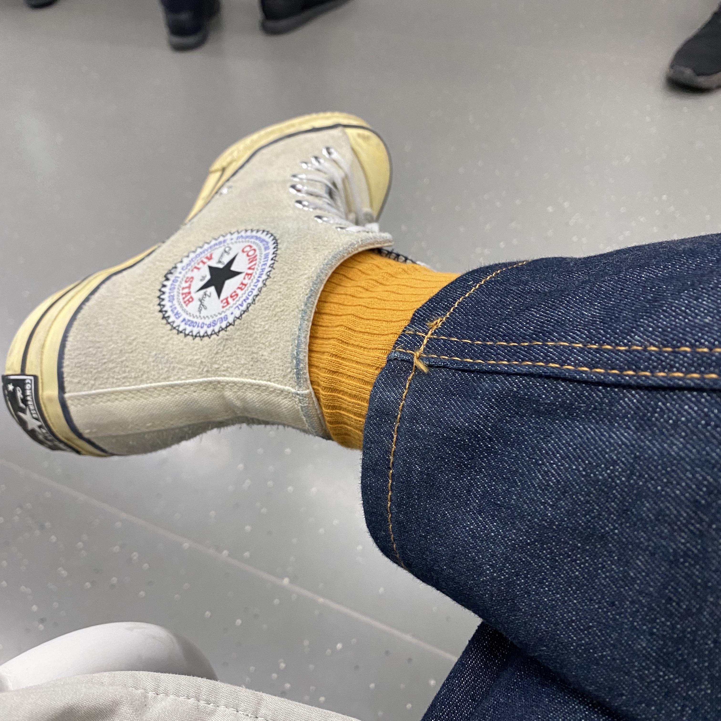 Converse x Thisisneverthat Chuck 70 High Lemon Icing 착용 스타일