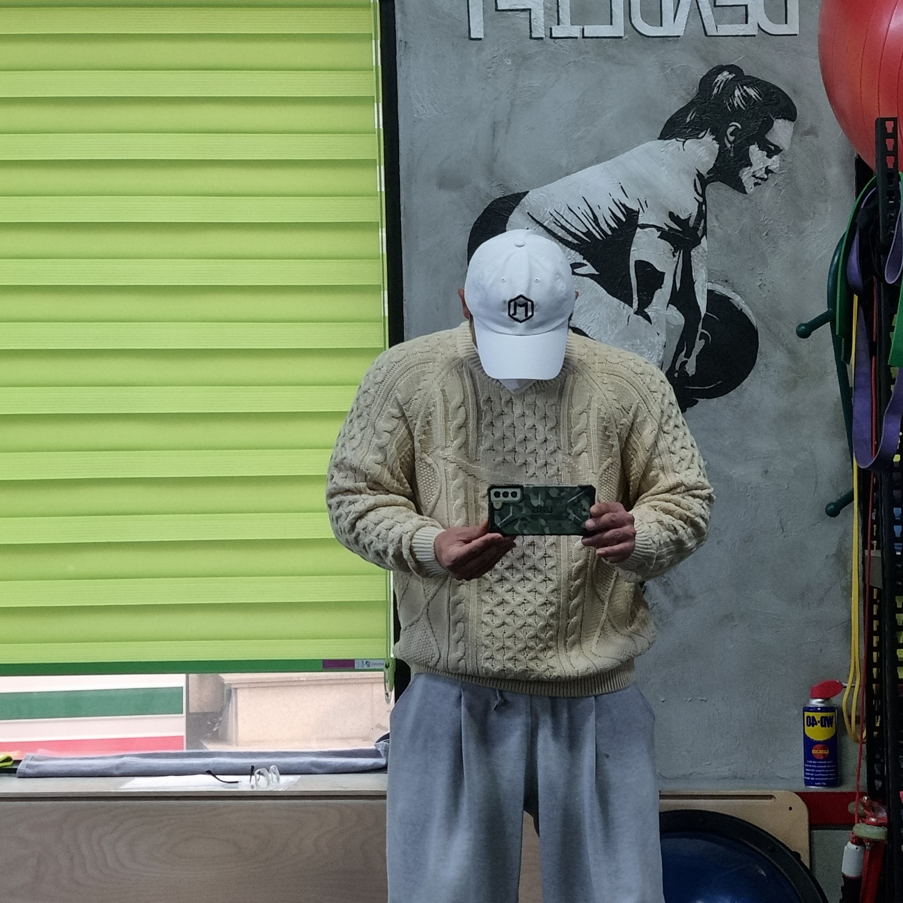 Nike Cable Knit LS Sweater Rattan - Asia 착용 스타일 - 3