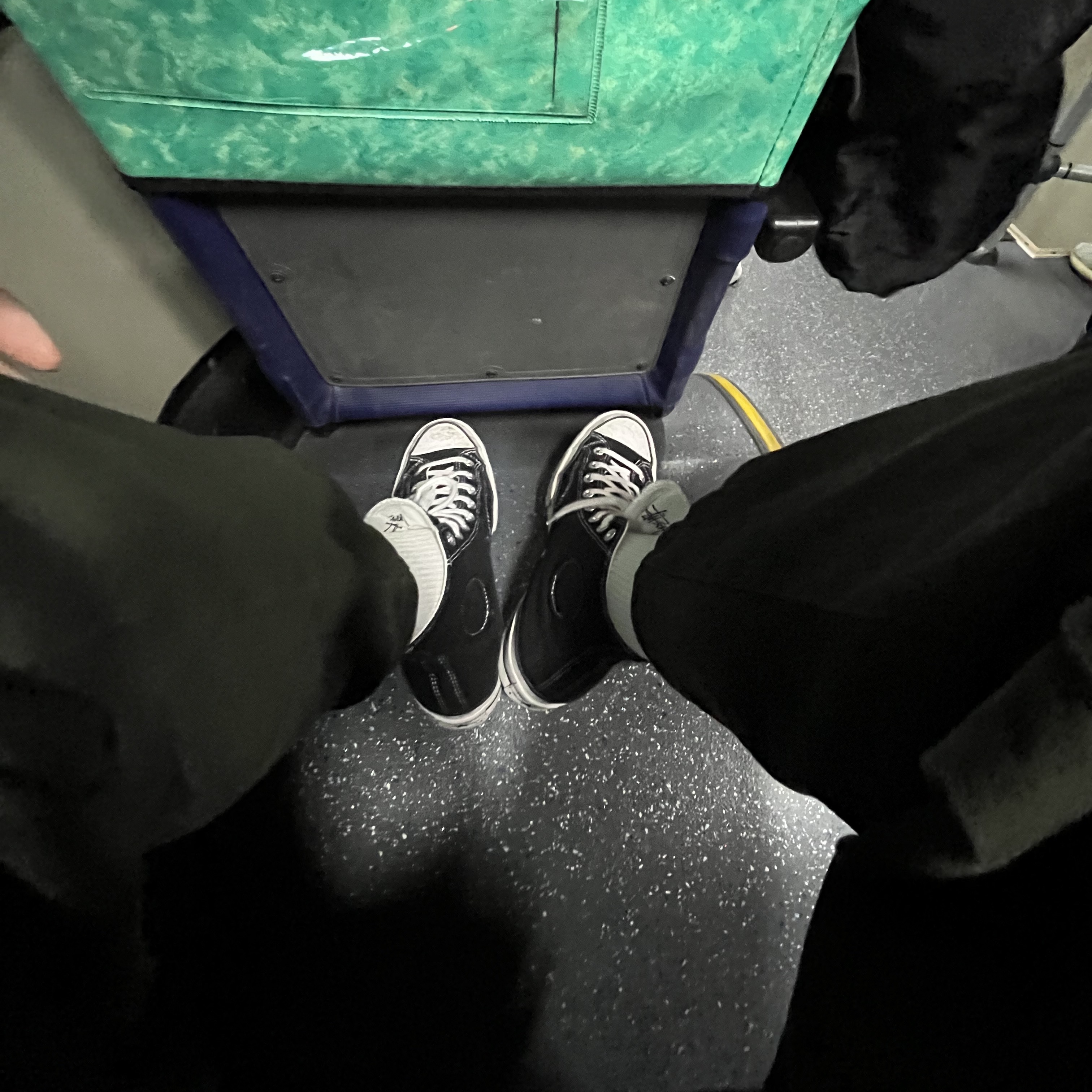 Converse x Stussy Chuck 70 High Black 착용 스타일