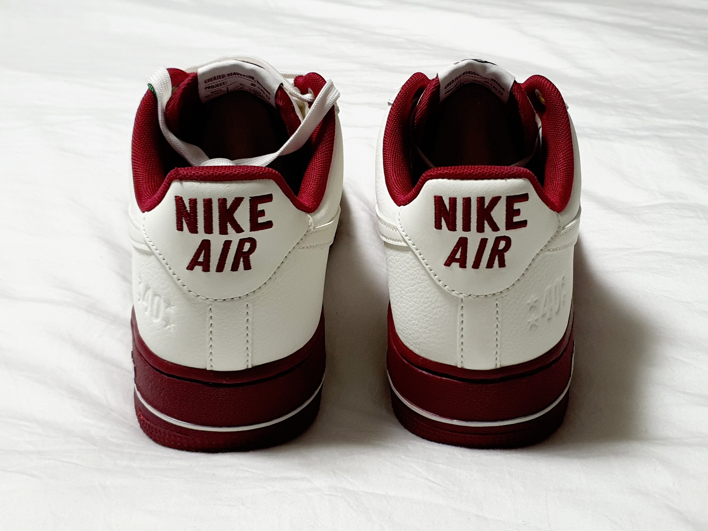 (W) Nike Air Force 1 '07 SE 40th Anniversary Join Forces Sail Team Red 착용 스타일 - 5