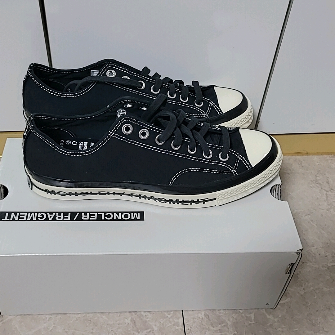 Converse x Moncler x Fragment Chuck 70 Ox Black 착용 스타일 - 1