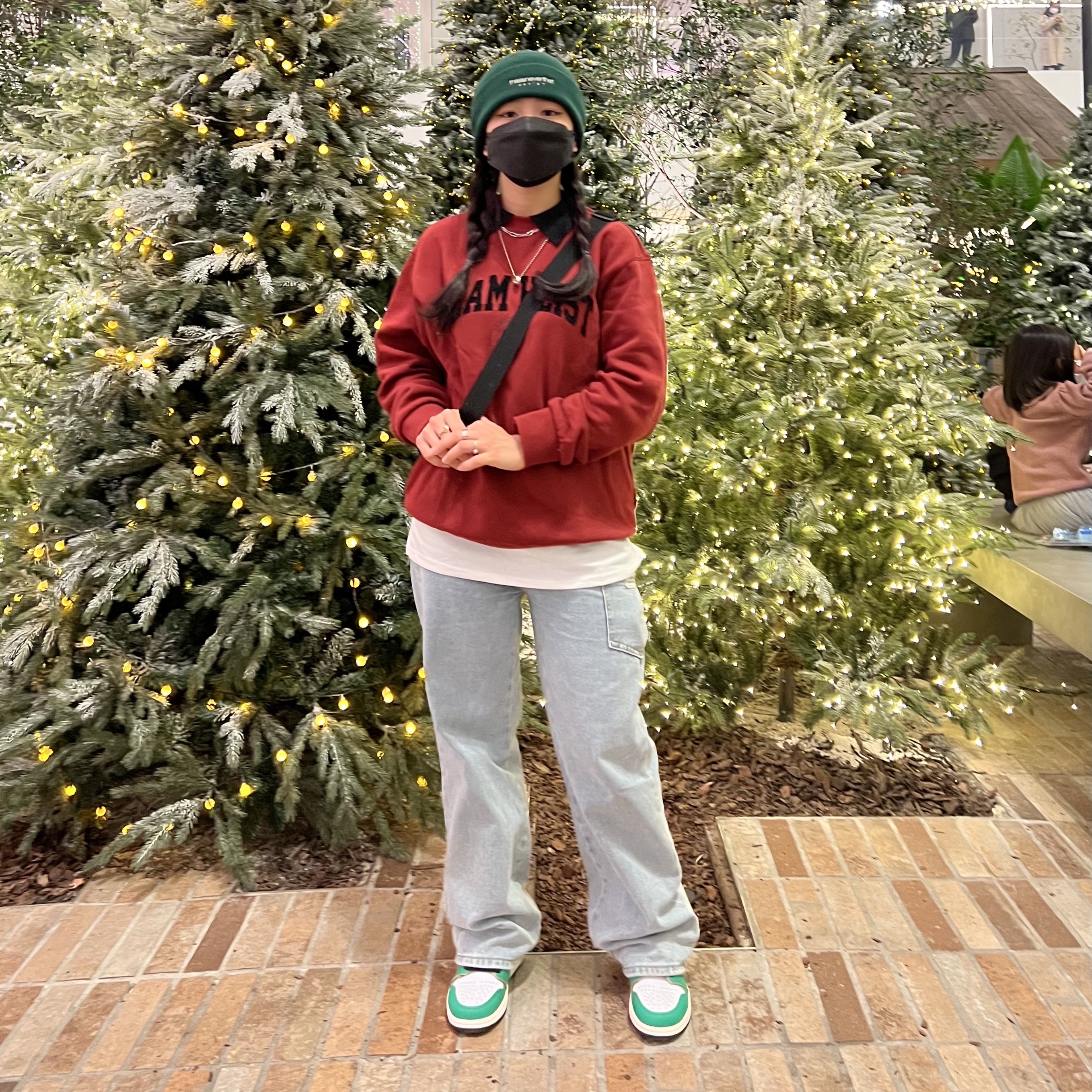 (W) Jordan 1 Retro High OG Lucky Green 착용 스타일 - 1