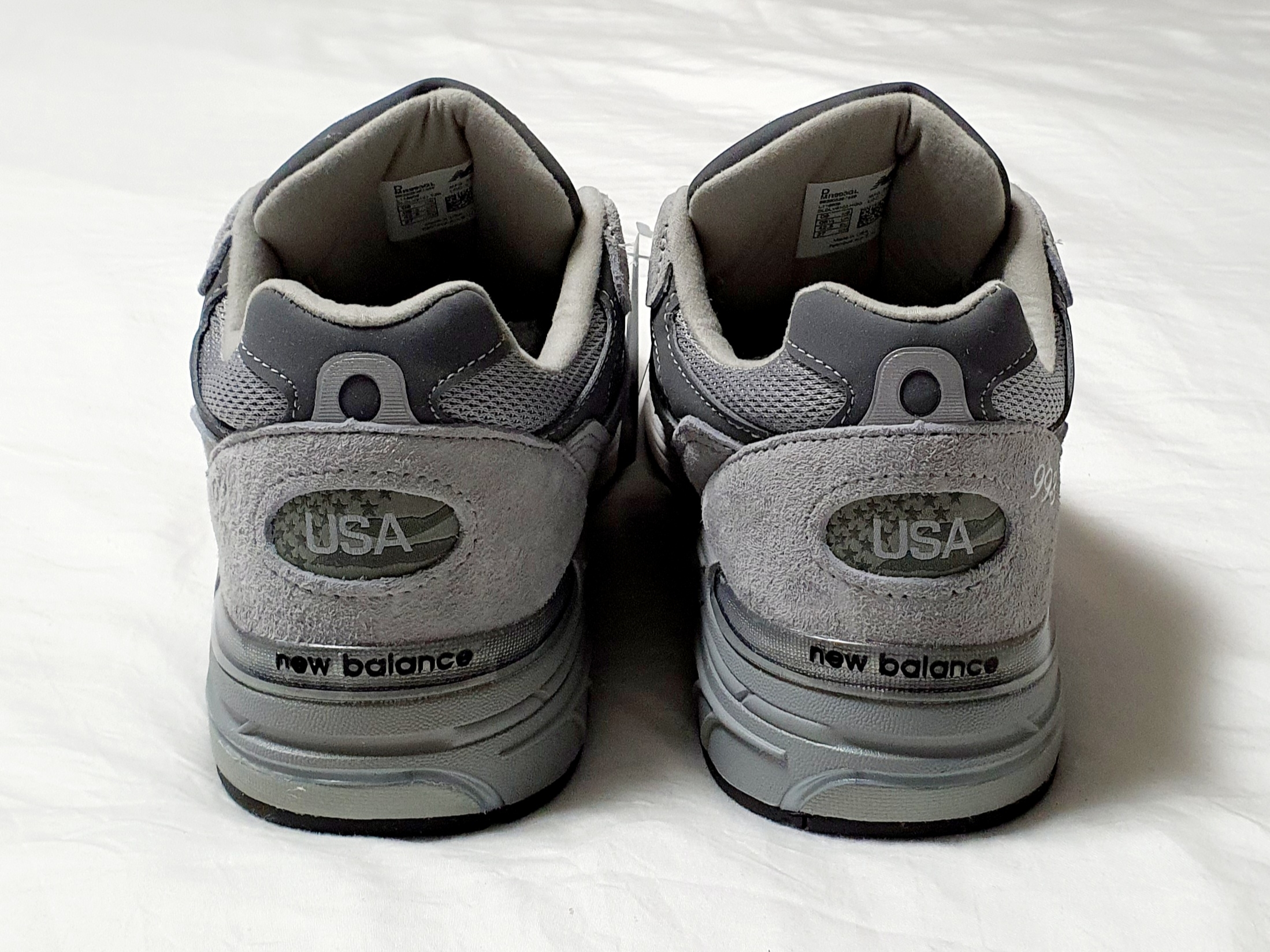 New Balance 993 Made in USA Grey - D Standard 착용 스타일 - 4