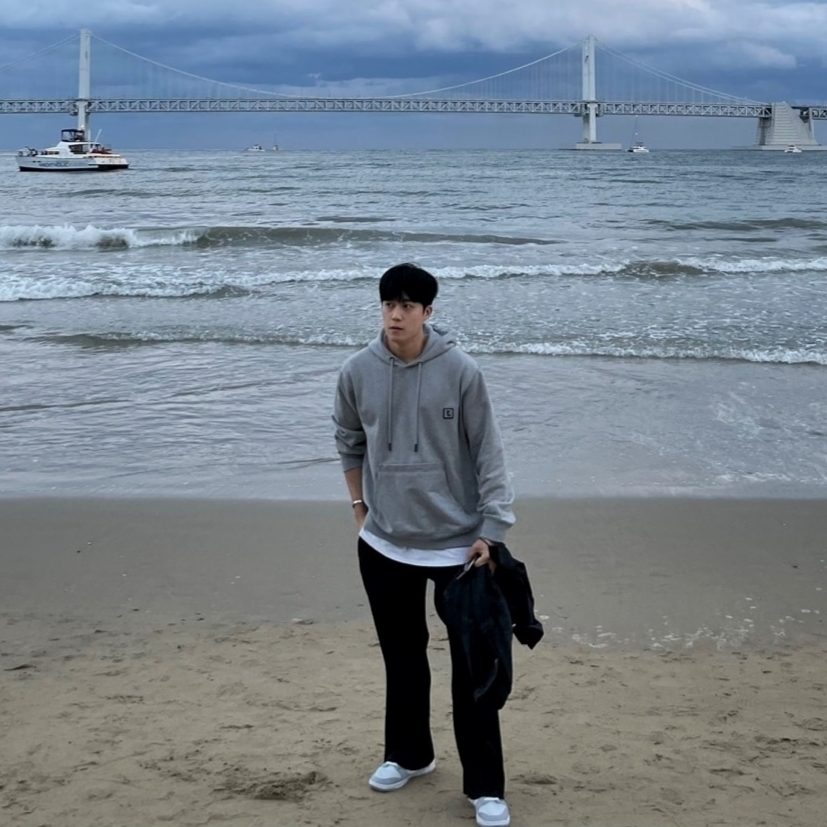 Wooyoungmi Cotton Black Back Logo Hoodie Grey - 22FW, Nike Dunk Low Retro Wolf Grey 착용 스타일