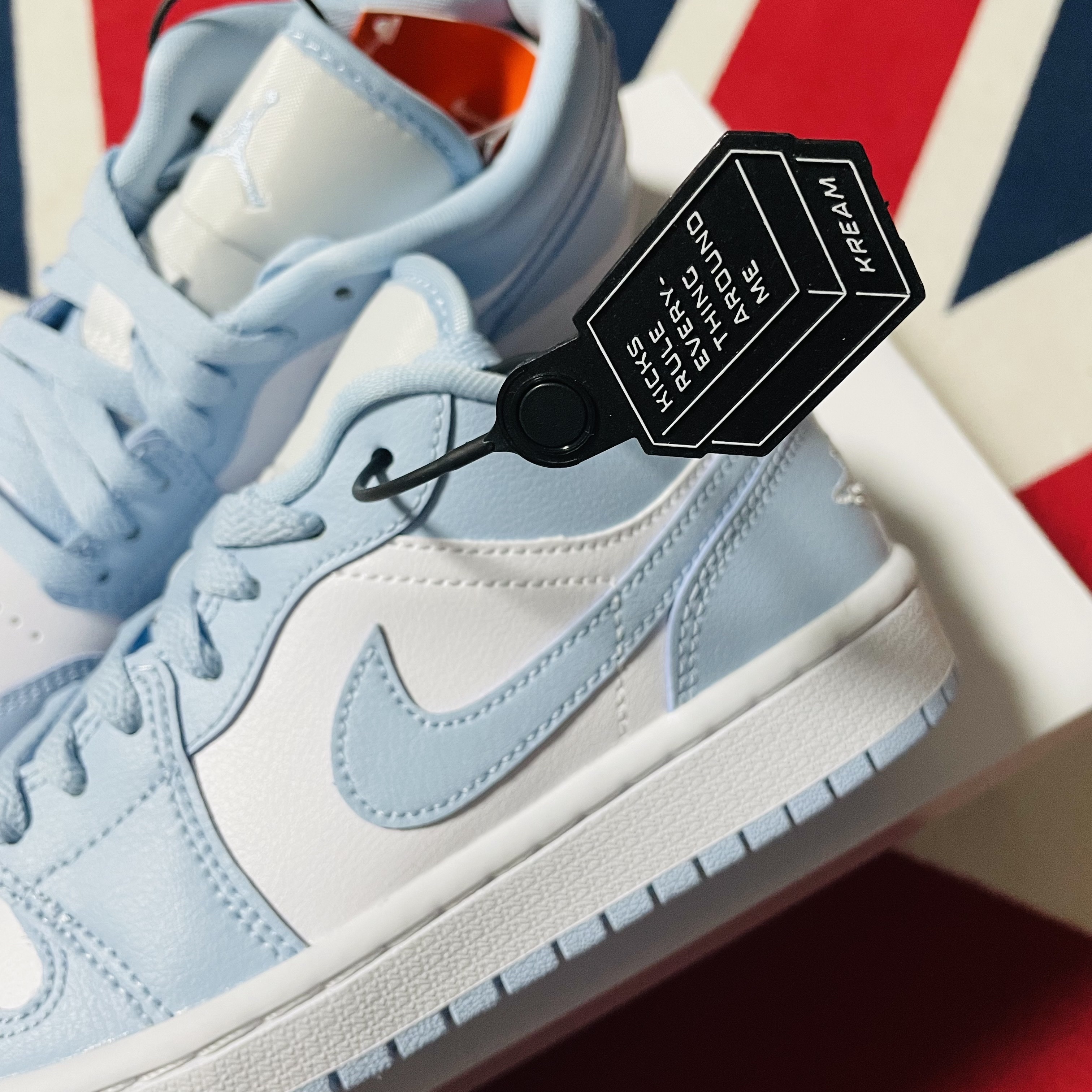 (W) Jordan 1 Low White Ice Blue 착용 스타일 - 4