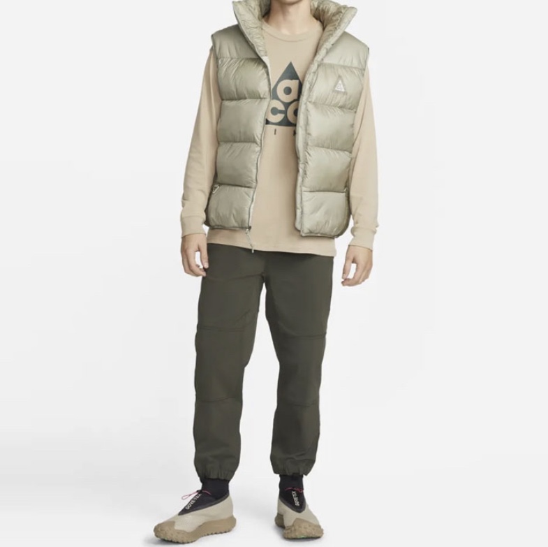 Nike Therma-Fit ADV ACG Lunar Lake Puffer Vest Light Army - Asia 착용 스타일
