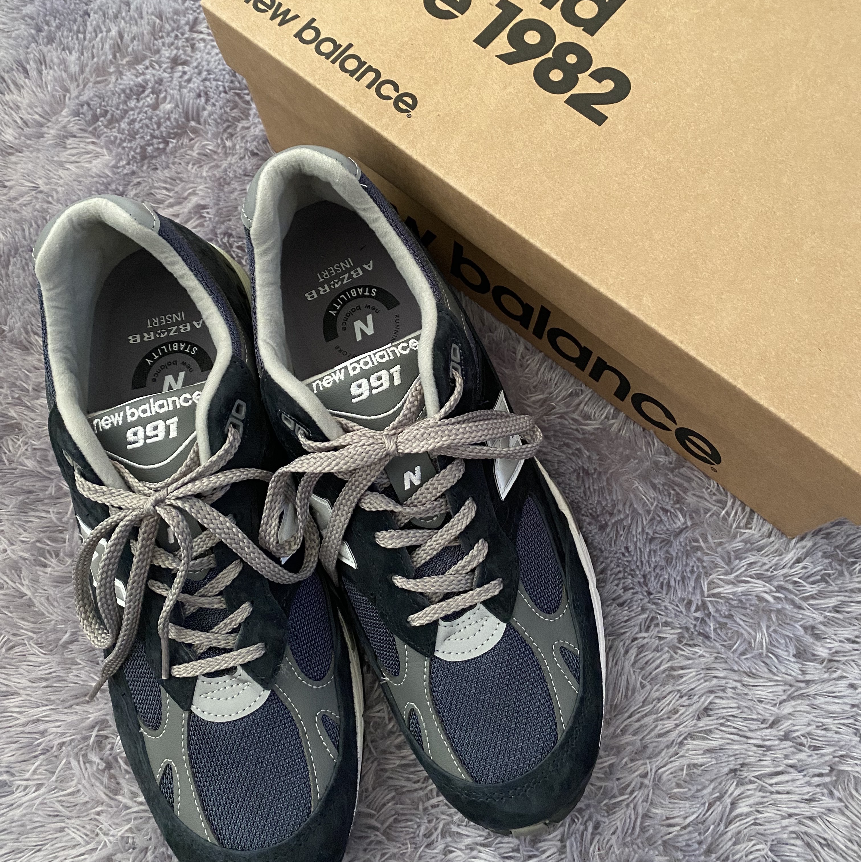 New Balance 991 Made in UK Navy 착용 스타일