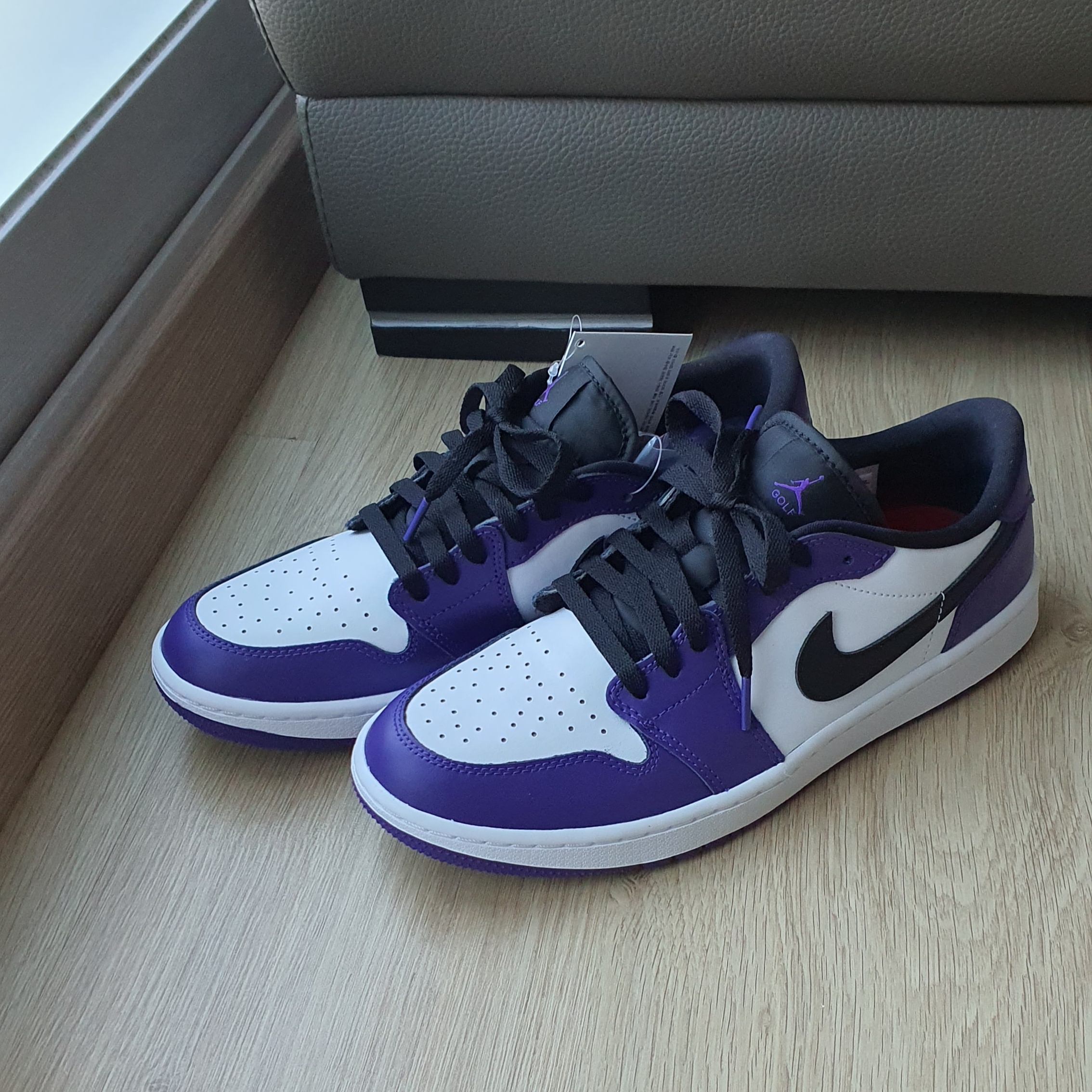 Jordan 1 Low Golf Court Purple, Jordan 1 Low Golf Starfish 착용 스타일 - 3