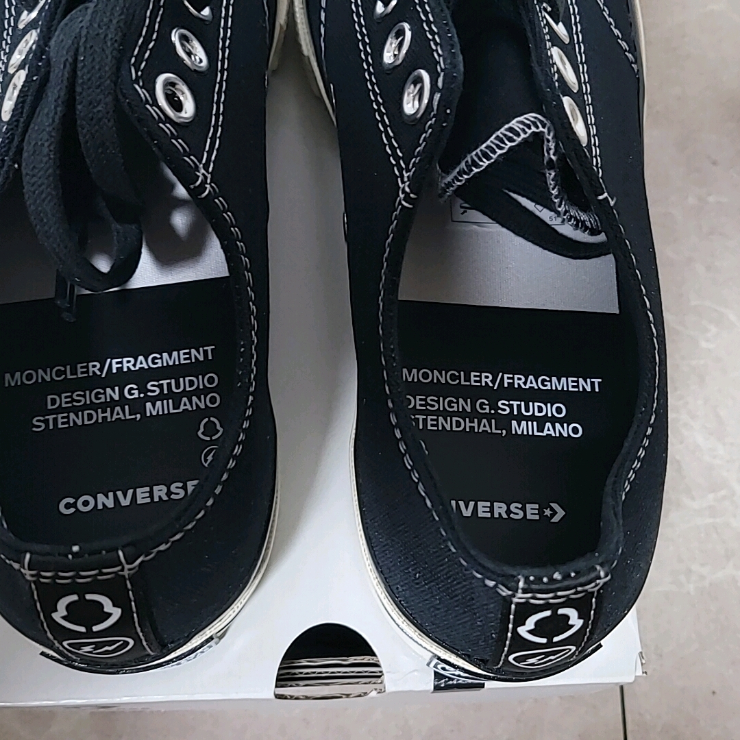 Converse x Moncler x Fragment Chuck 70 Ox Black 착용 스타일 - 3