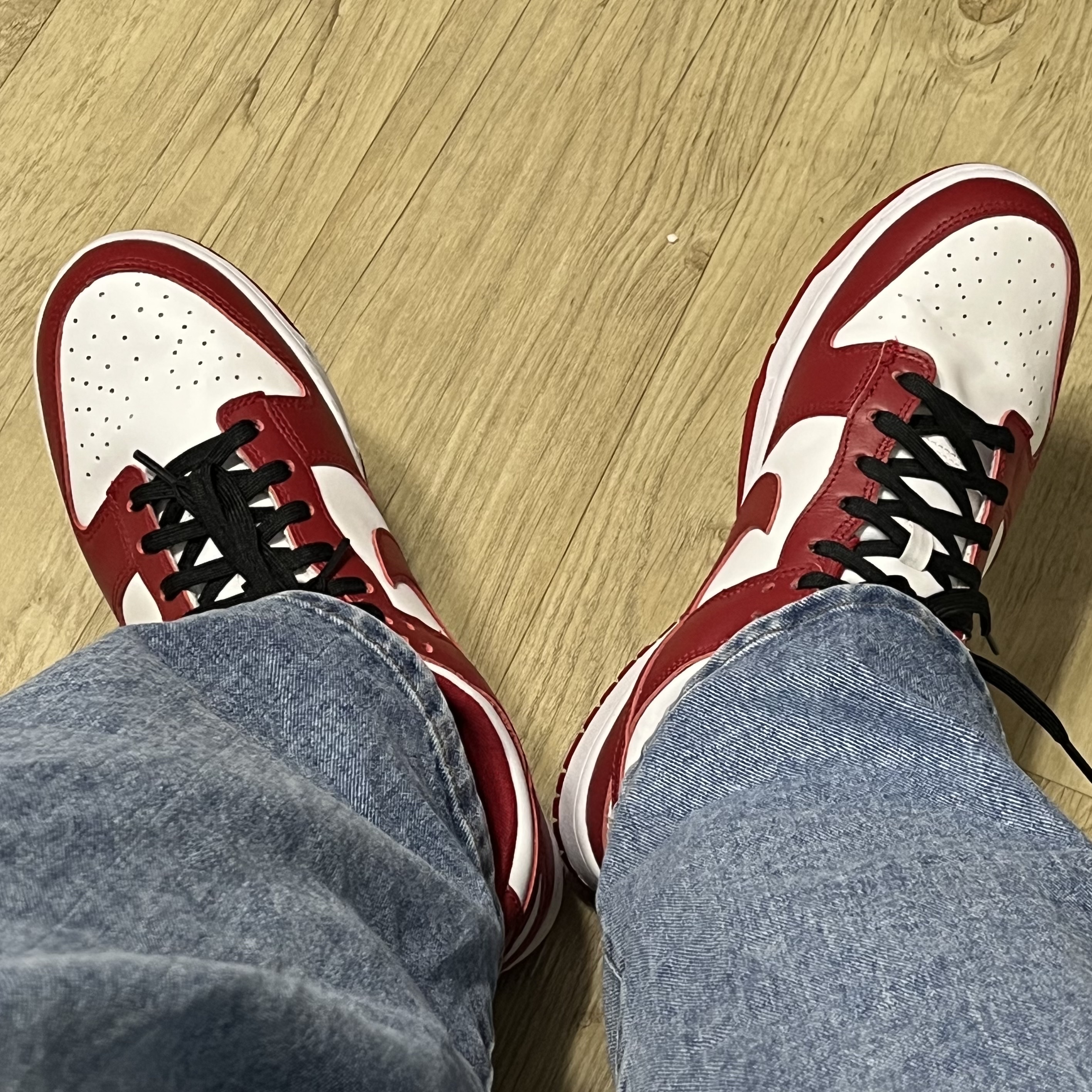Nike Dunk Low Retro Gym Red 착용 스타일 - 2