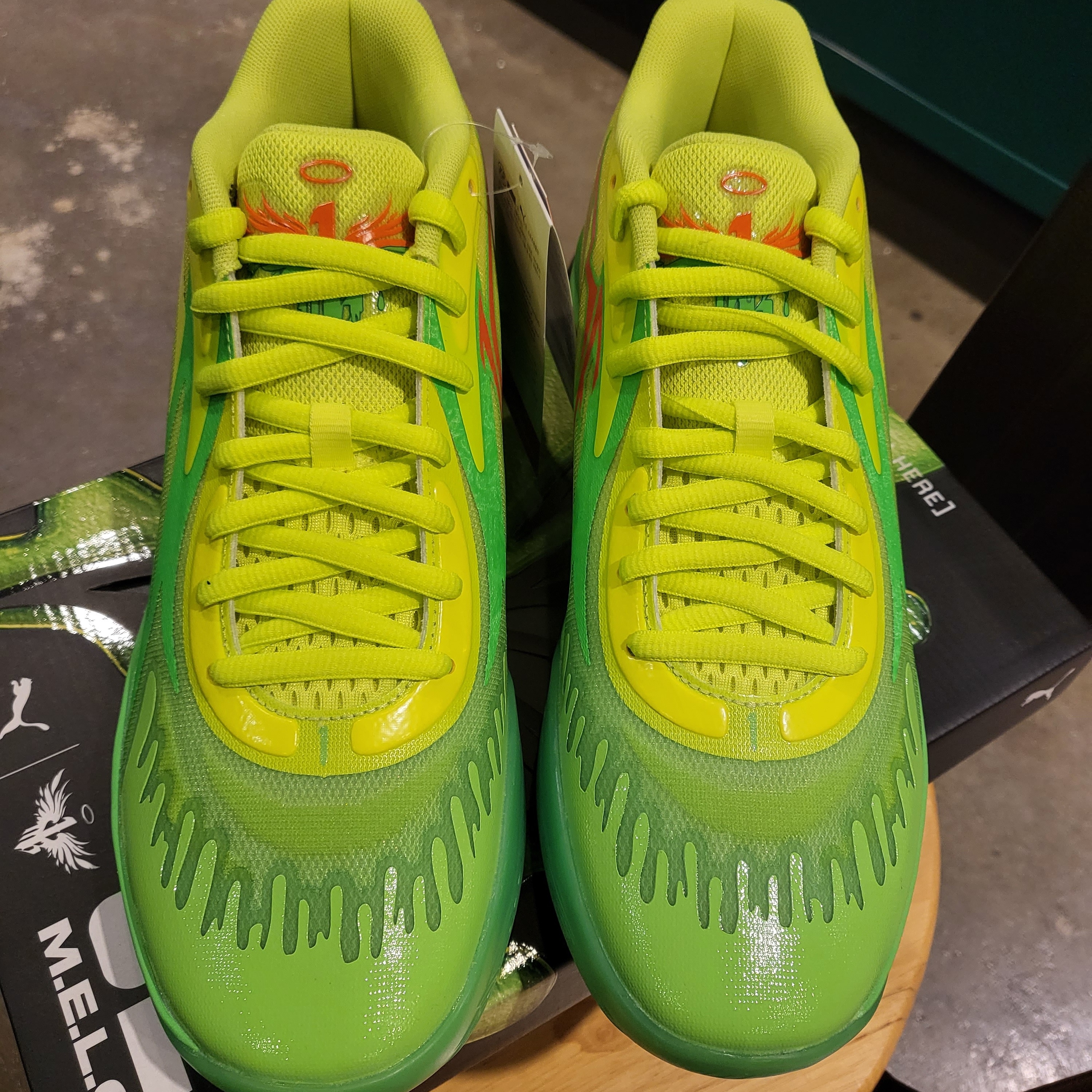 Puma MB.02 Lamelo Ball Fluro Green Lime Squeeze 착용 스타일 - 4