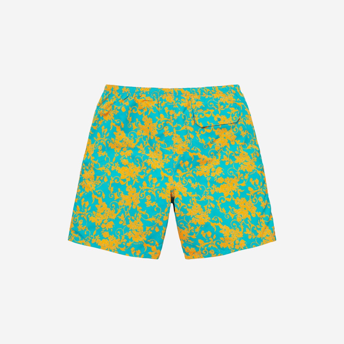 Supreme Nylon Water Shorts Teal Floral - 20SS 상세 이미지 2