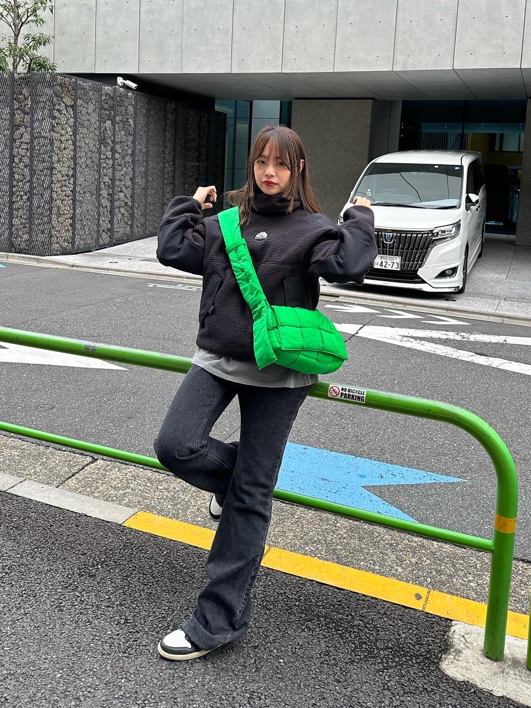 Supreme x Nike ACG Fleece Pullover Black - 22FW, Bottega Veneta Padded Tech Cassette Parakeet 착용 스타일 - 3