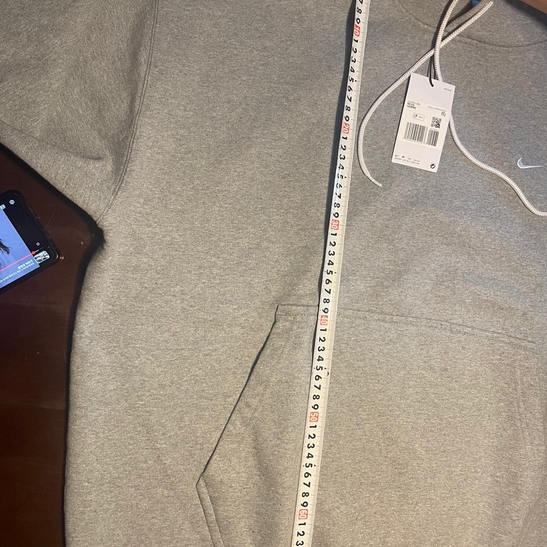 Nike NRG Solo Swoosh Fleece Hoodie Dark Grey Heather - US/EU 착용 스타일