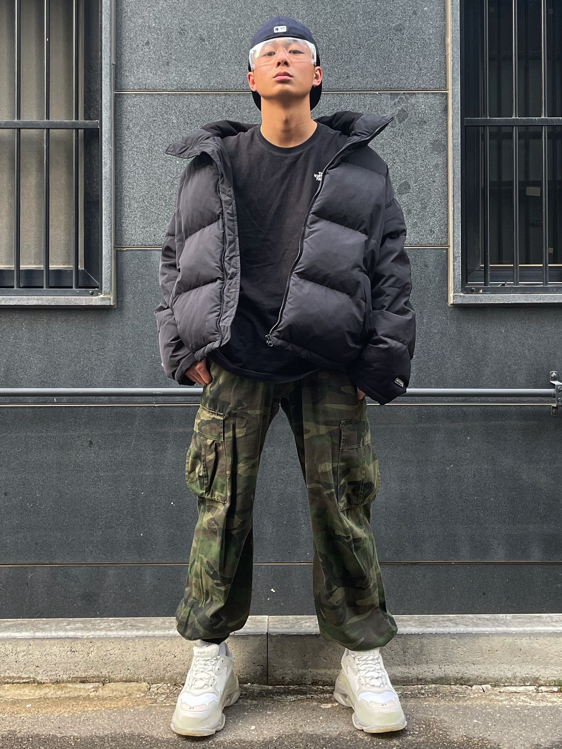 Balenciaga Triple S Clear Sole White 2019 착용 스타일