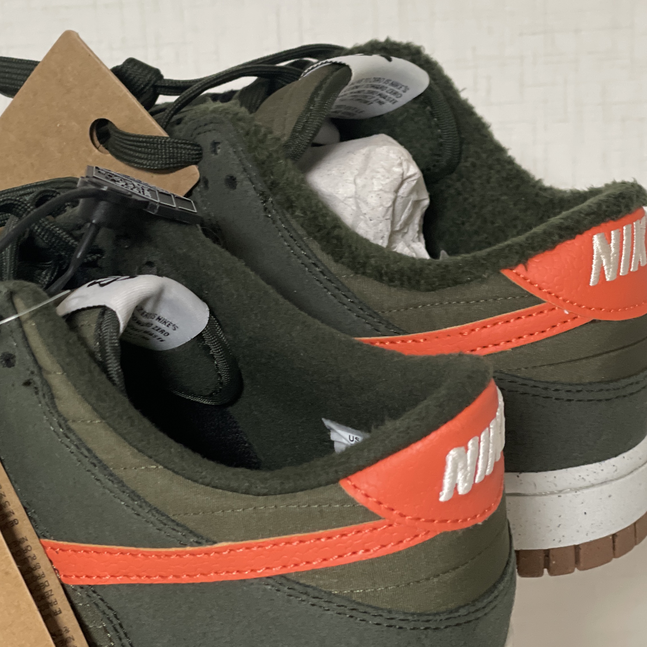 Nike Dunk Low Retro Next Nature Sequoia Olive, (GS) Nike Dunk Low SE Next Nature Sequoia Olive 착용 스타일
