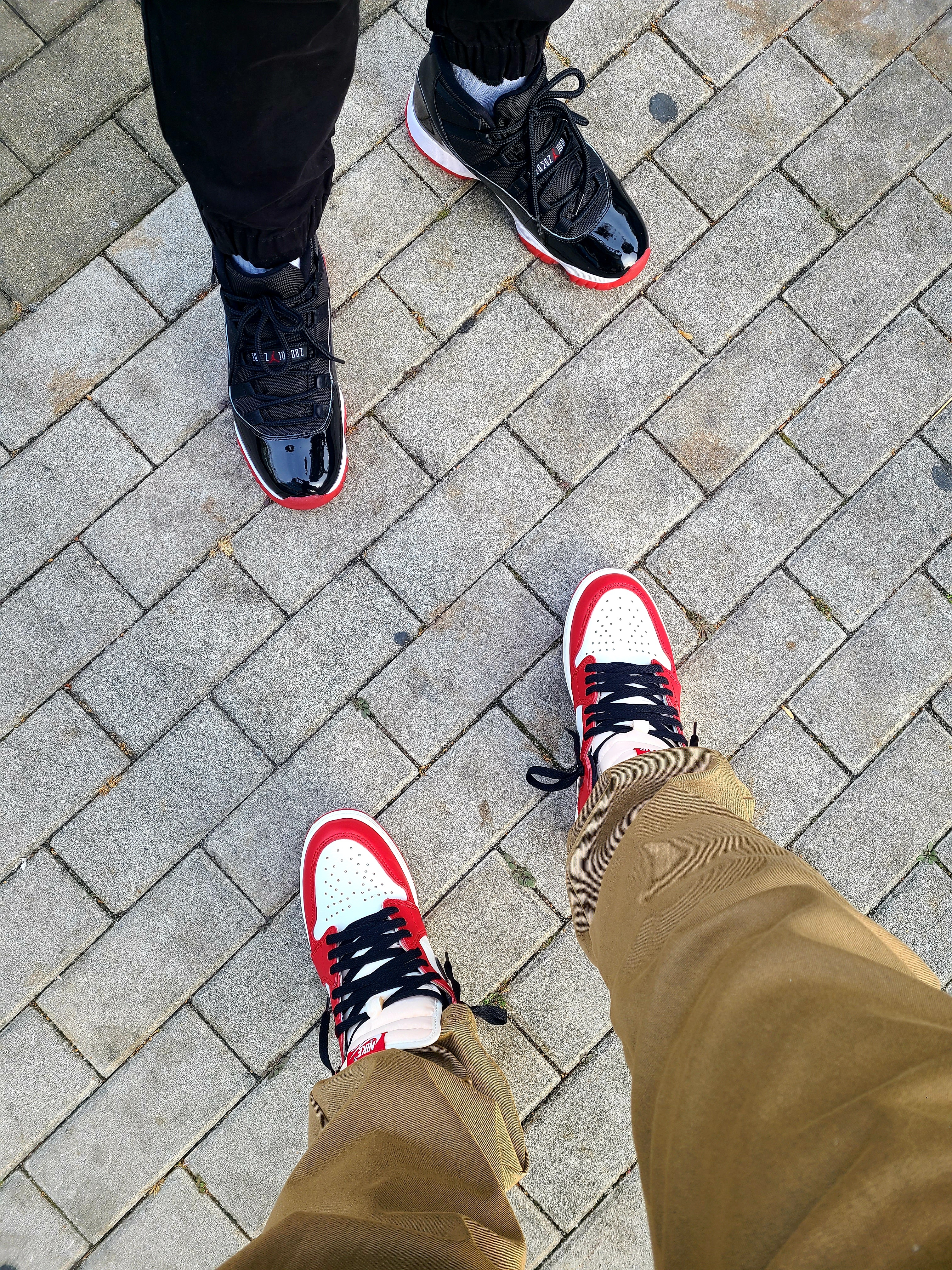 Jordan 1 Retro High OG Chicago 2022, Jordan 11 Retro Bred 2019 착용 스타일 - 2
