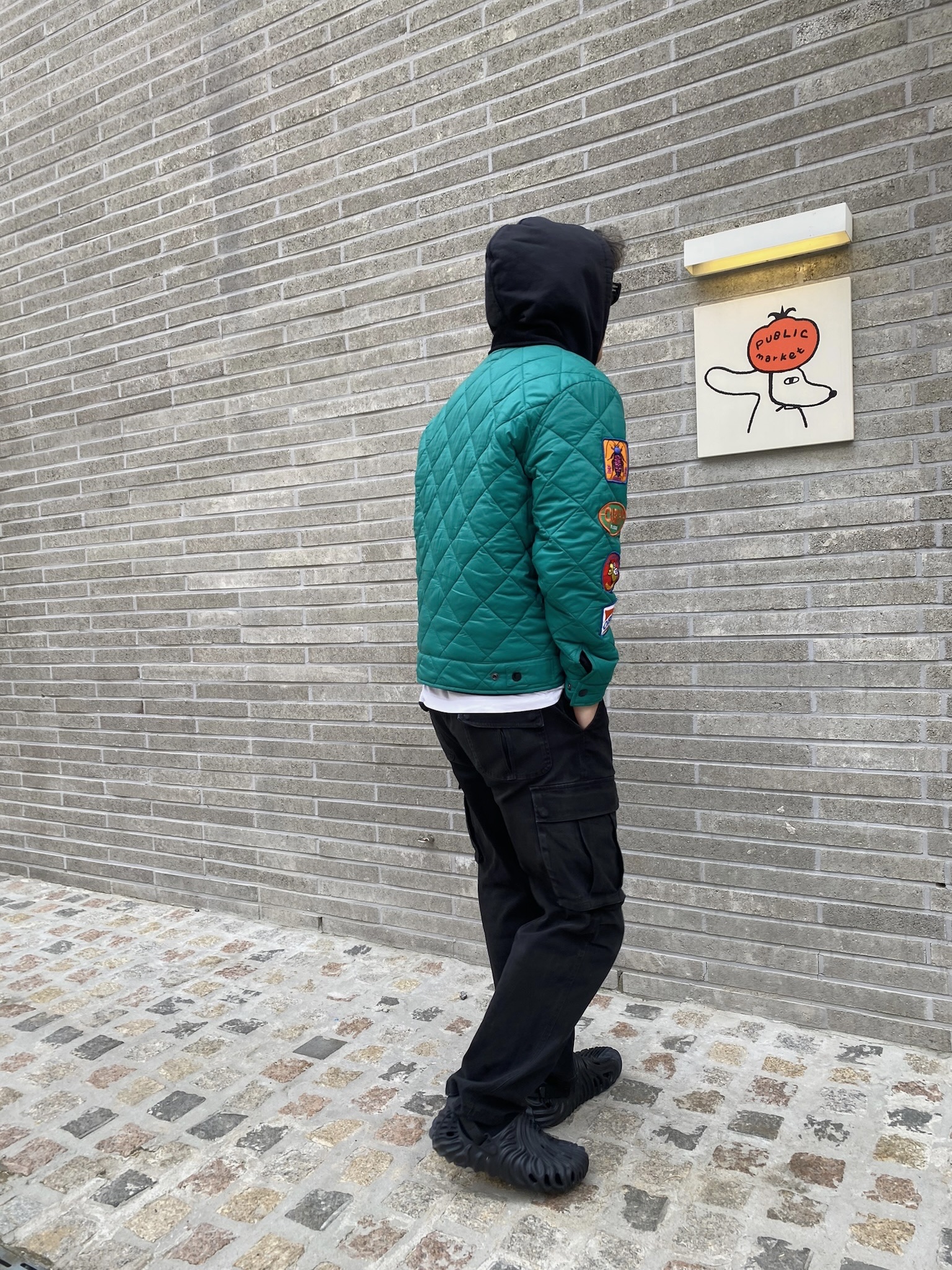 Crocs x Salehe Bembury Pollex Clog Sasquatch 착용 스타일