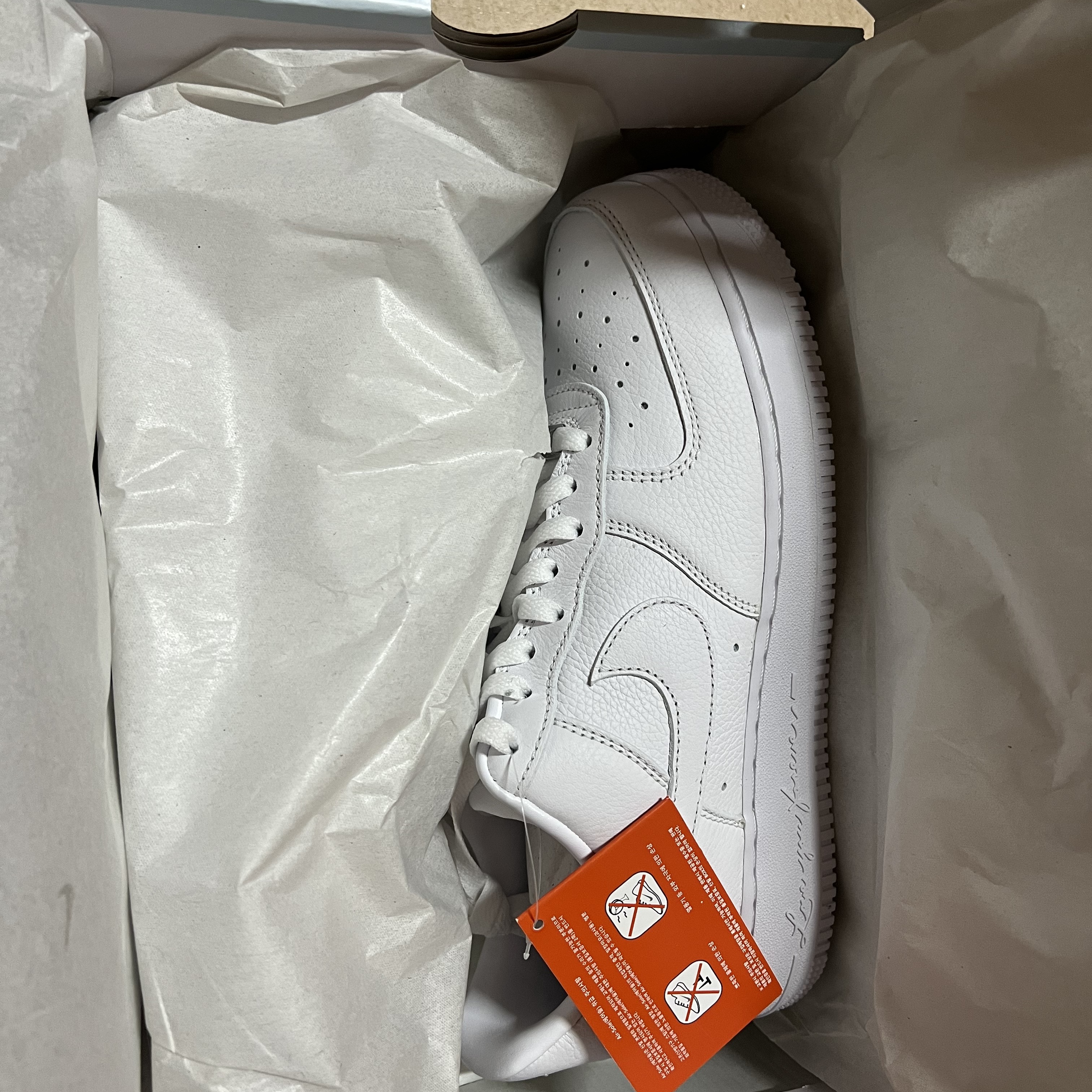 Nike x Drake Nocta Air Force 1 Low SP Certified Lover Boy White 착용 스타일 - 2