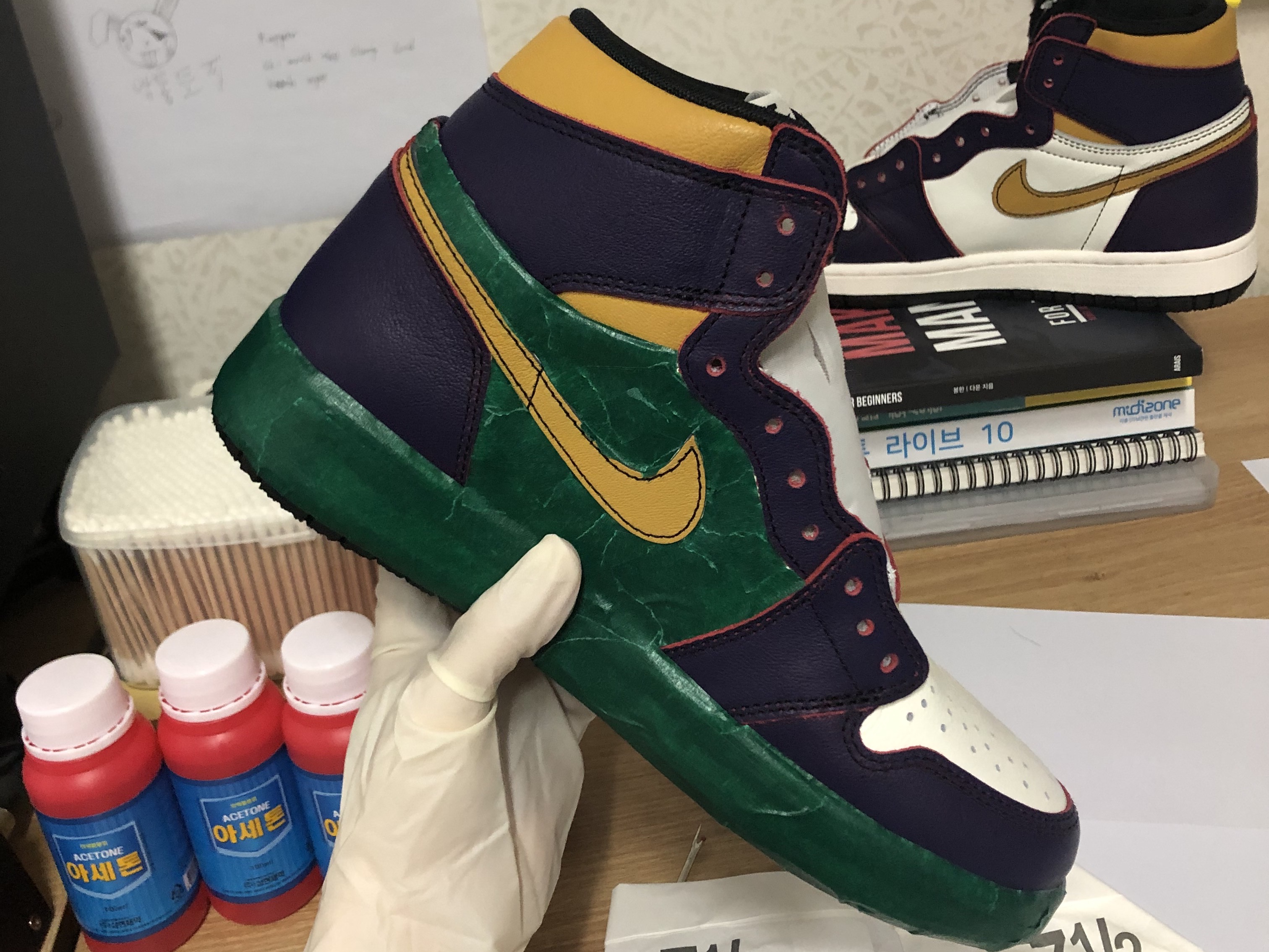 Jordan 1 Retro High OG Chicago 2022, Jordan 1 Retro High OG Defiant SB LA to Chicago 착용 스타일 - 2