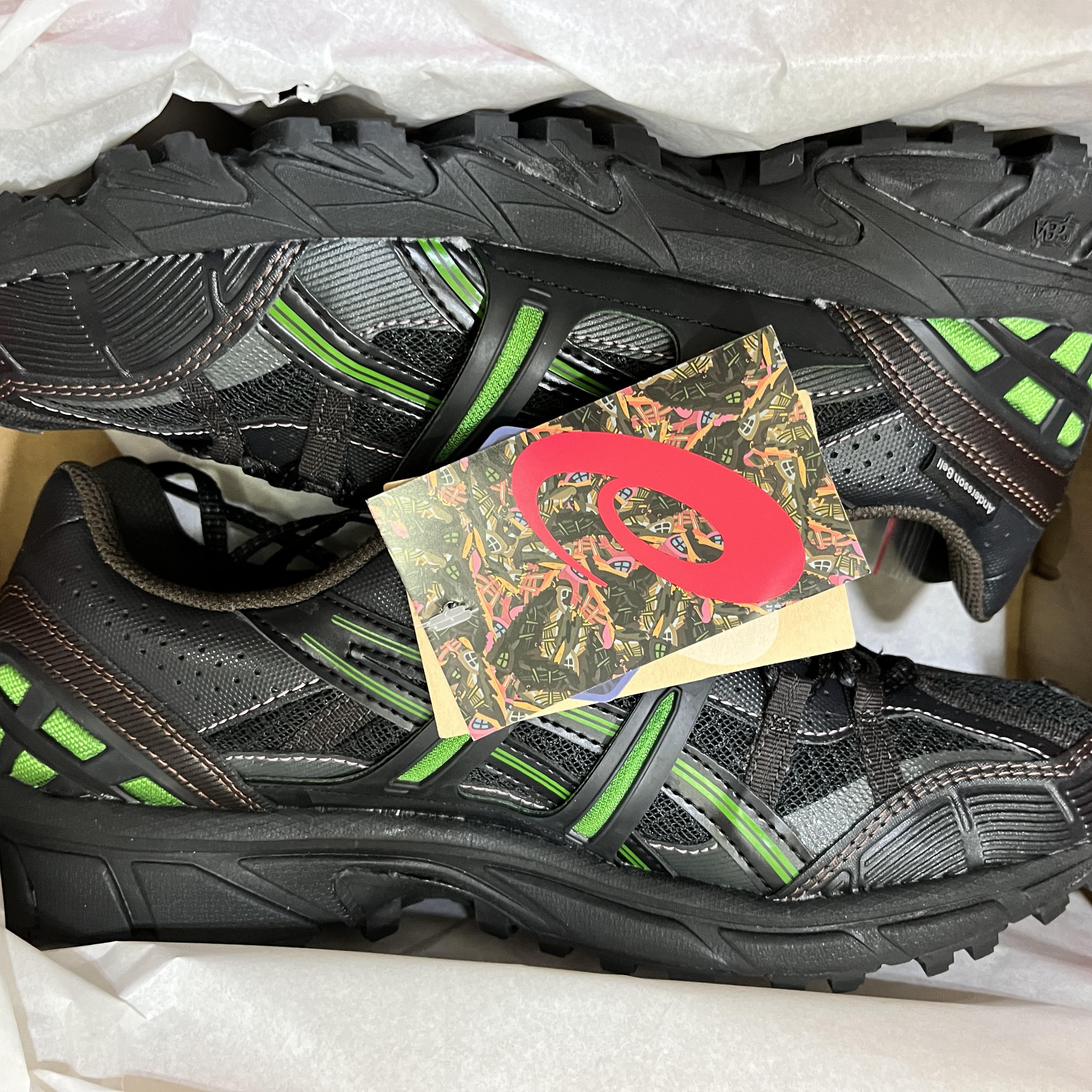 Asics x Andersson Bell Gel-Sonoma 15-50 Black Green 착용 스타일 - 2