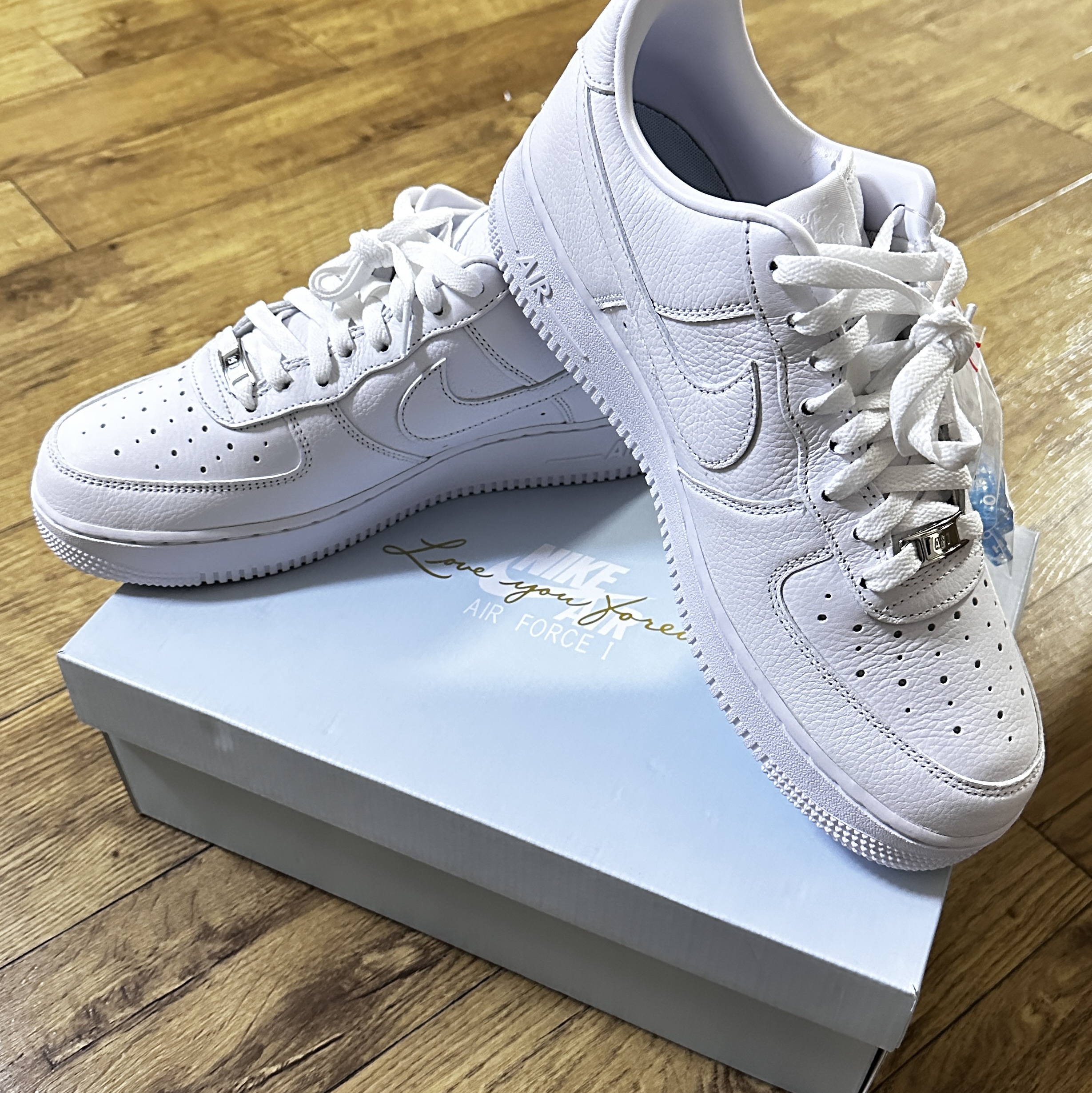 Nike x Drake Nocta Air Force 1 Low SP Certified Lover Boy White 착용 스타일 - 1