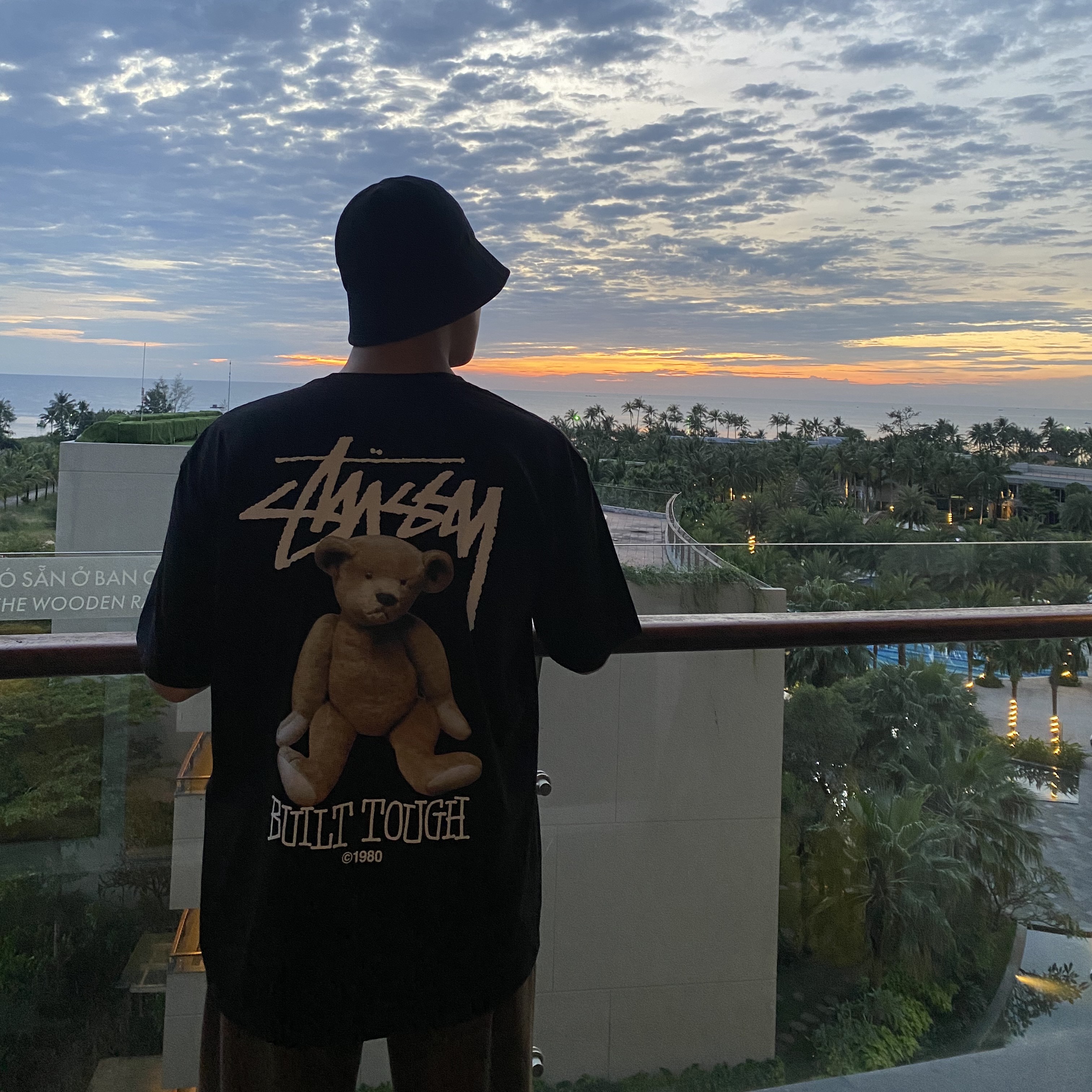 Stussy Built Tough T-Shirt Black 착용 스타일