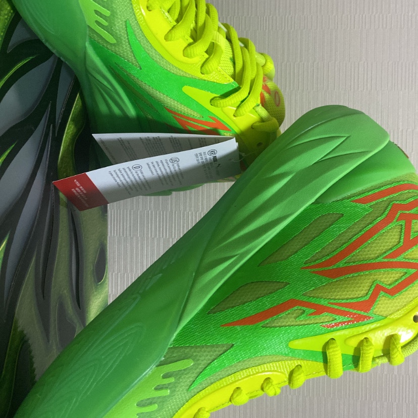 Puma MB.02 Lamelo Ball Fluro Green Lime Squeeze 착용 스타일 - 3